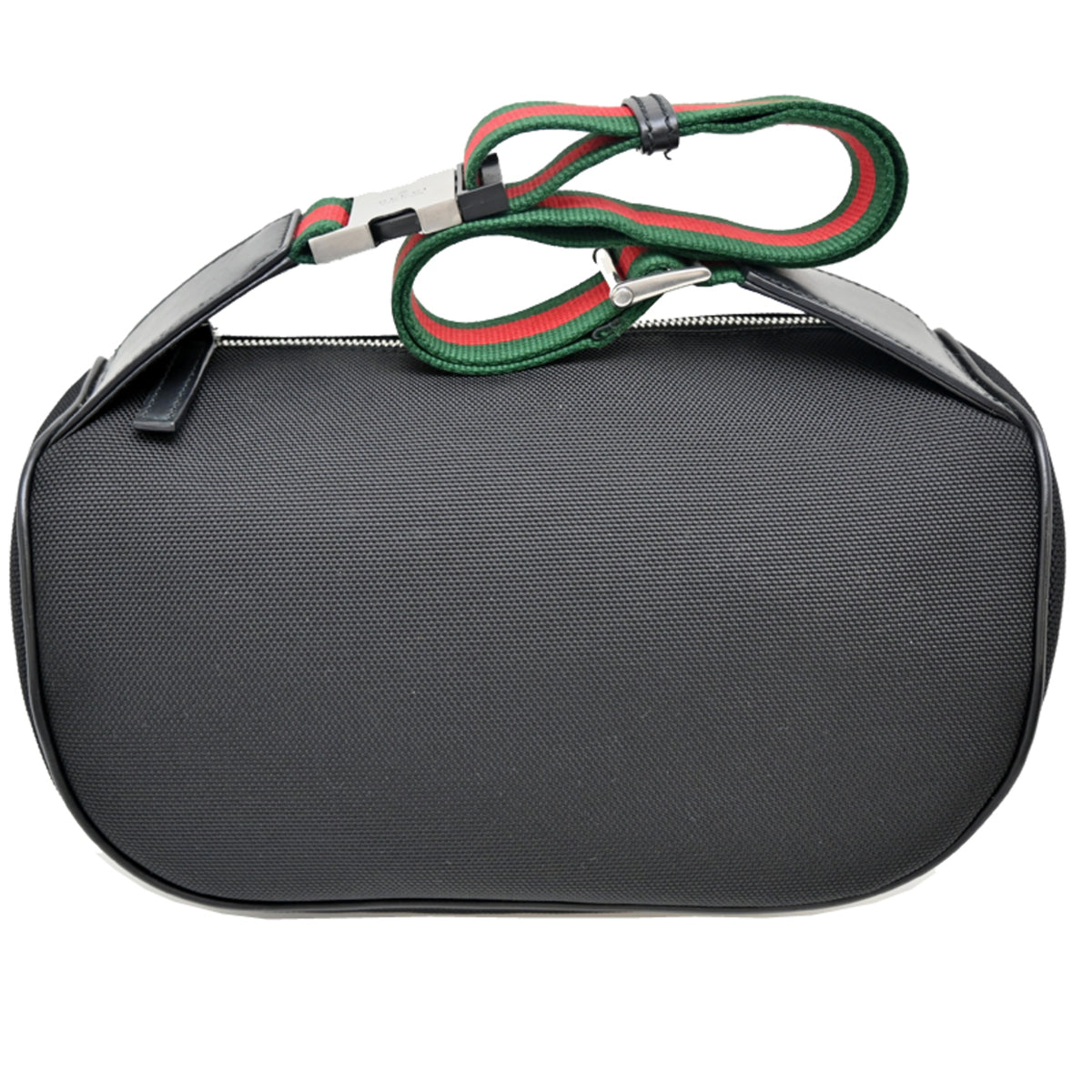 Gucci Black Green Red Color Canvas Fanny Pack (Pre-Owned)
