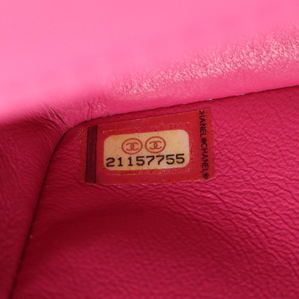 Chanel Pink Leather Handbag Shoulder Bag (Pre-Owned)