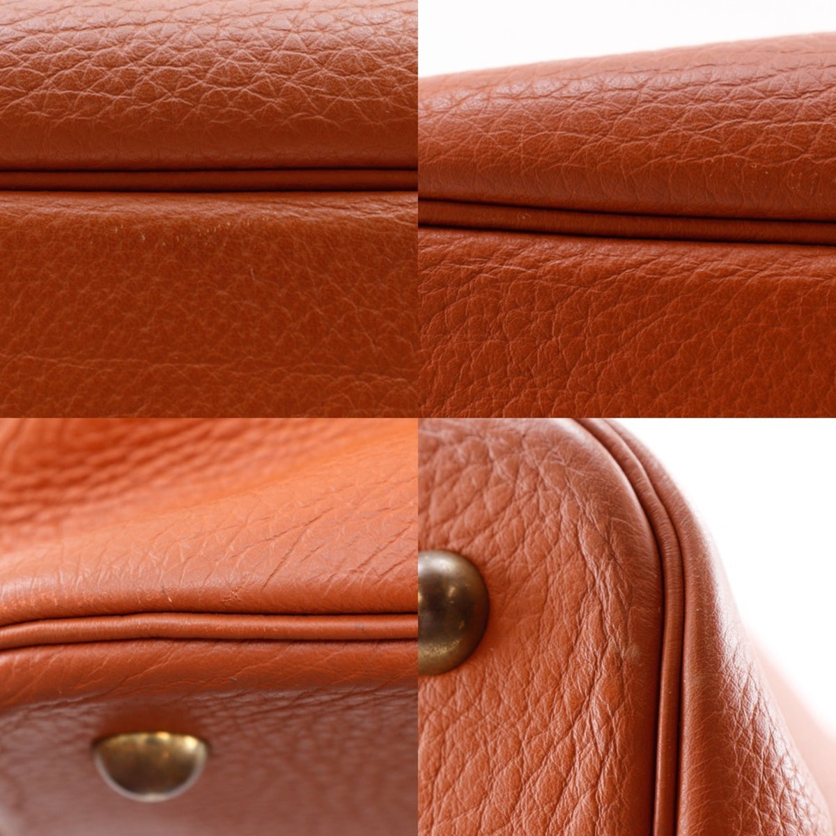 Hermes Brown Taurillon Clemence Leather Tote Bag (Pre-Owned)