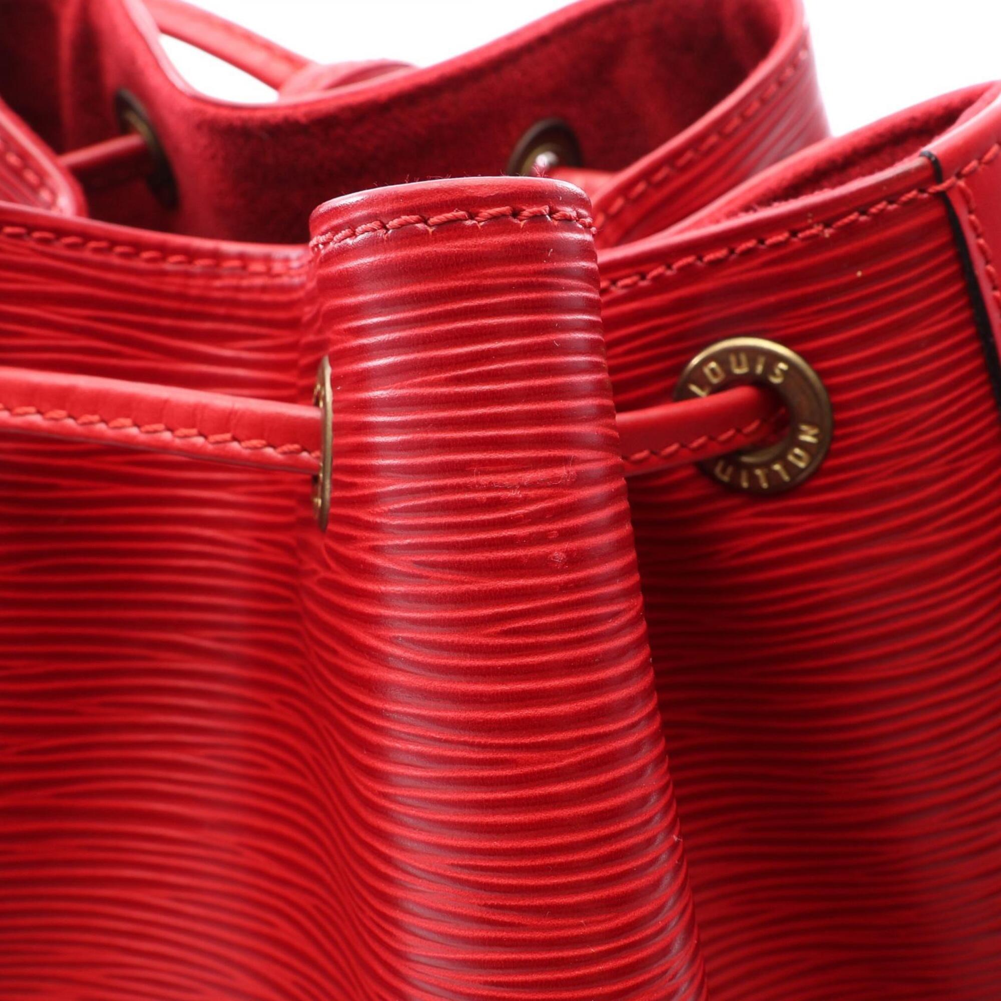 Louis Vuitton Castilian Red Red Color Epi Leather Handbag Shoulder Bag (Pre-Owned)