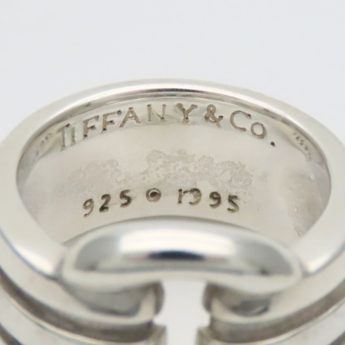 Tiffany Silver Silver 925 Band Ring (Pre-Owned)