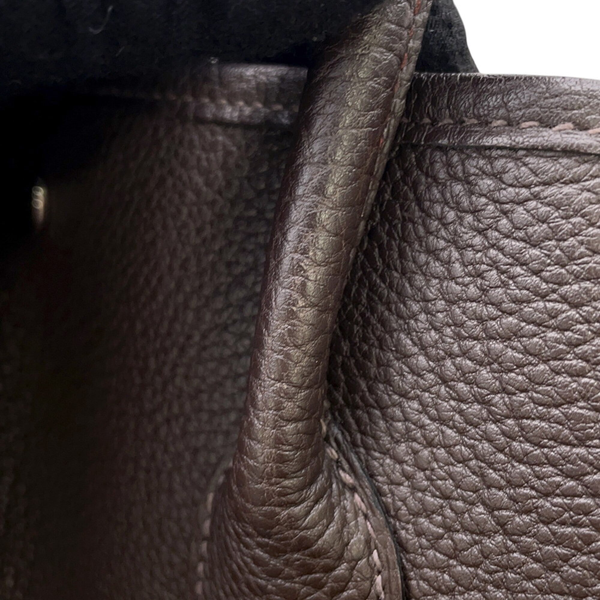 Hermes Garden Ebene Negonda Leather Handbag Tote Bag (Pre-Owned)