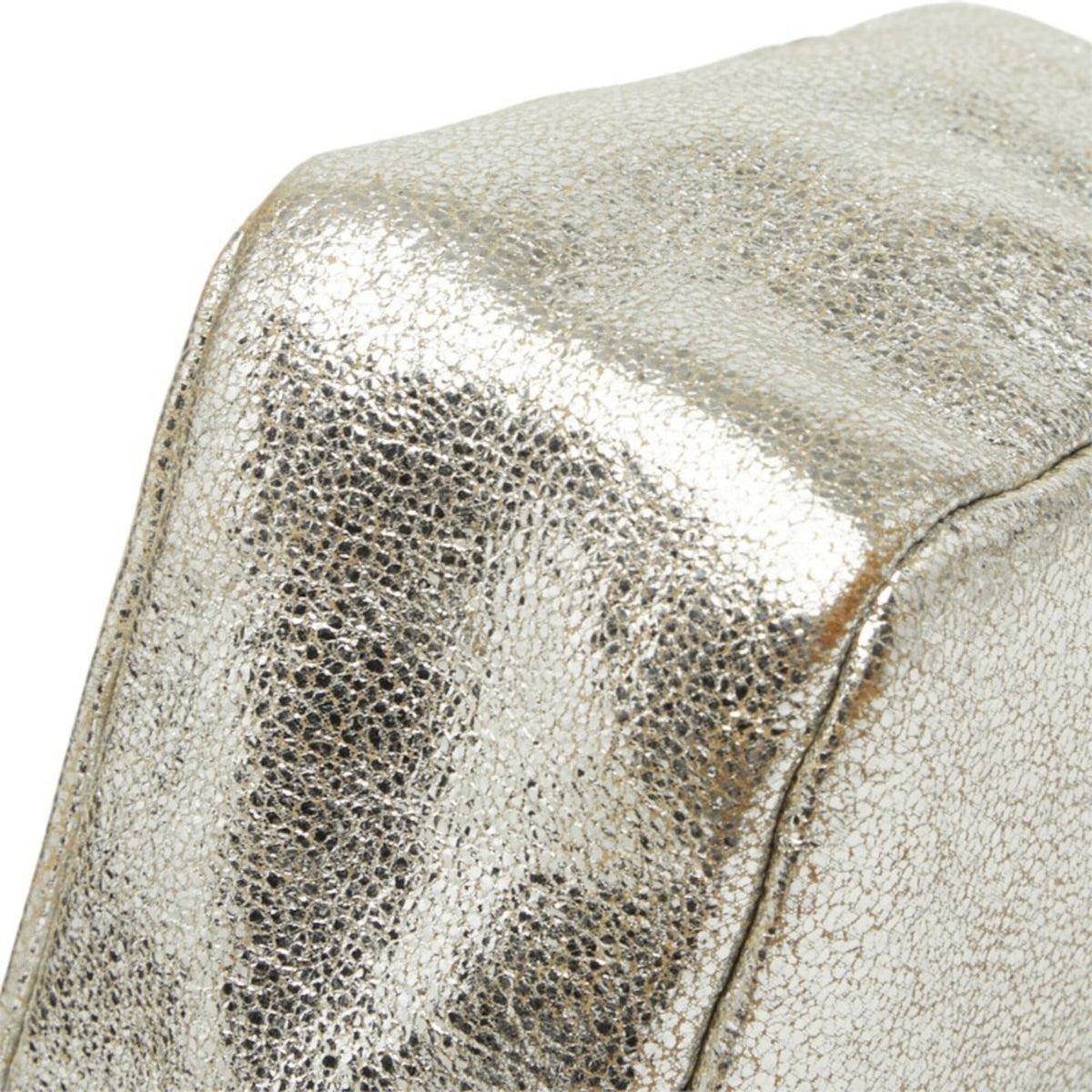 Jimmy Choo Silver Leather Pouch (Pre-Owned)