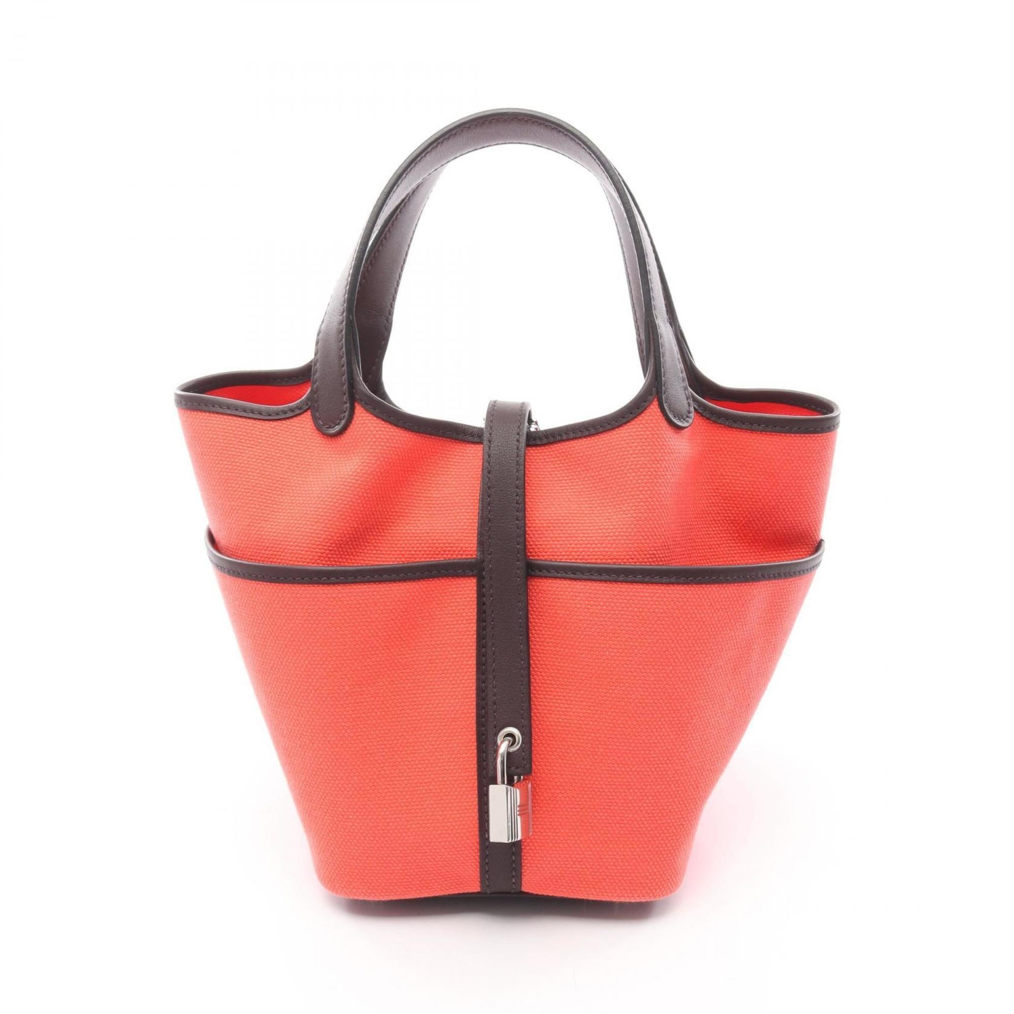 Hermes Brown Red Color Swift Leather Handbag (Pre-Owned)