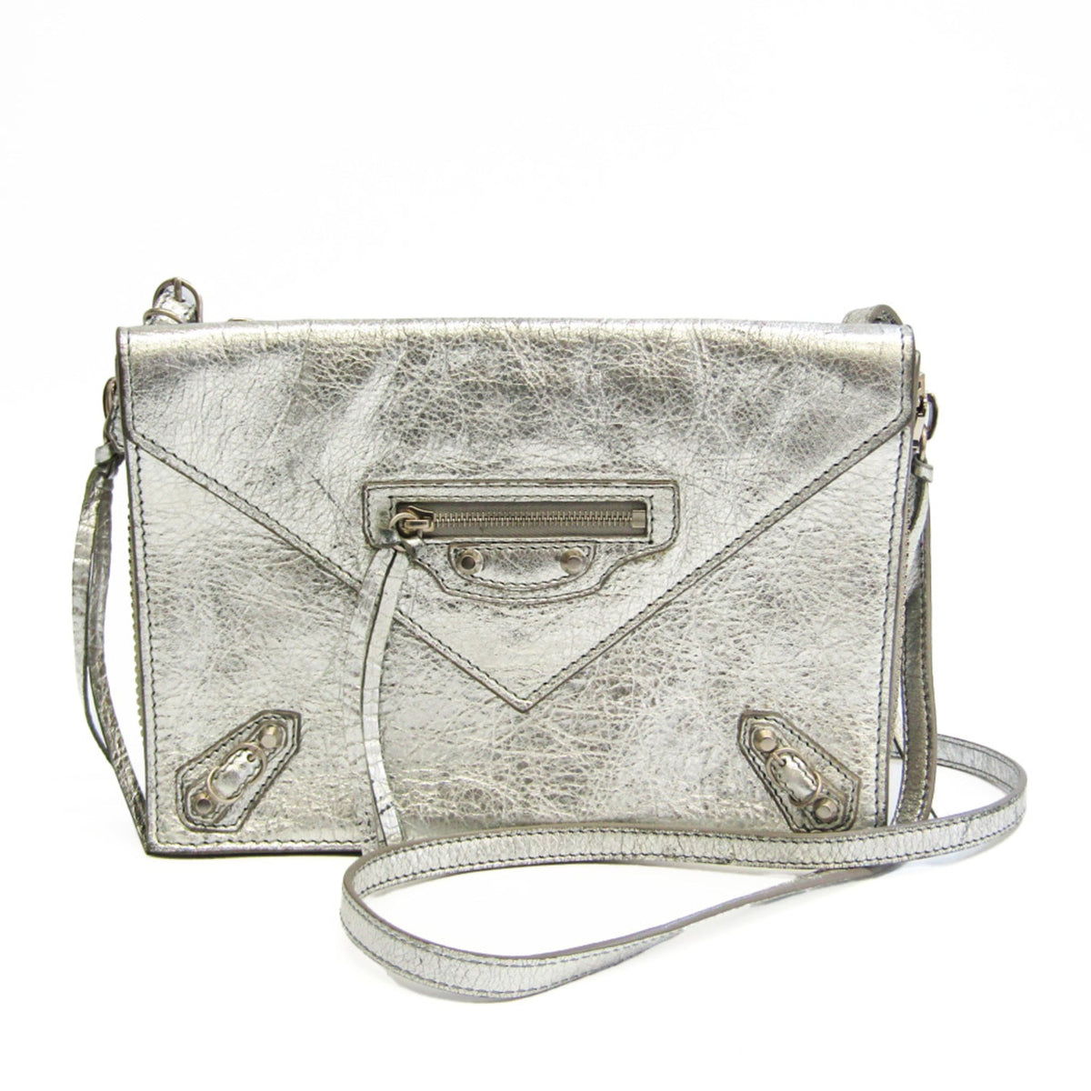 Balenciaga Silver Leather Shoulder Bag (Pre-Owned)