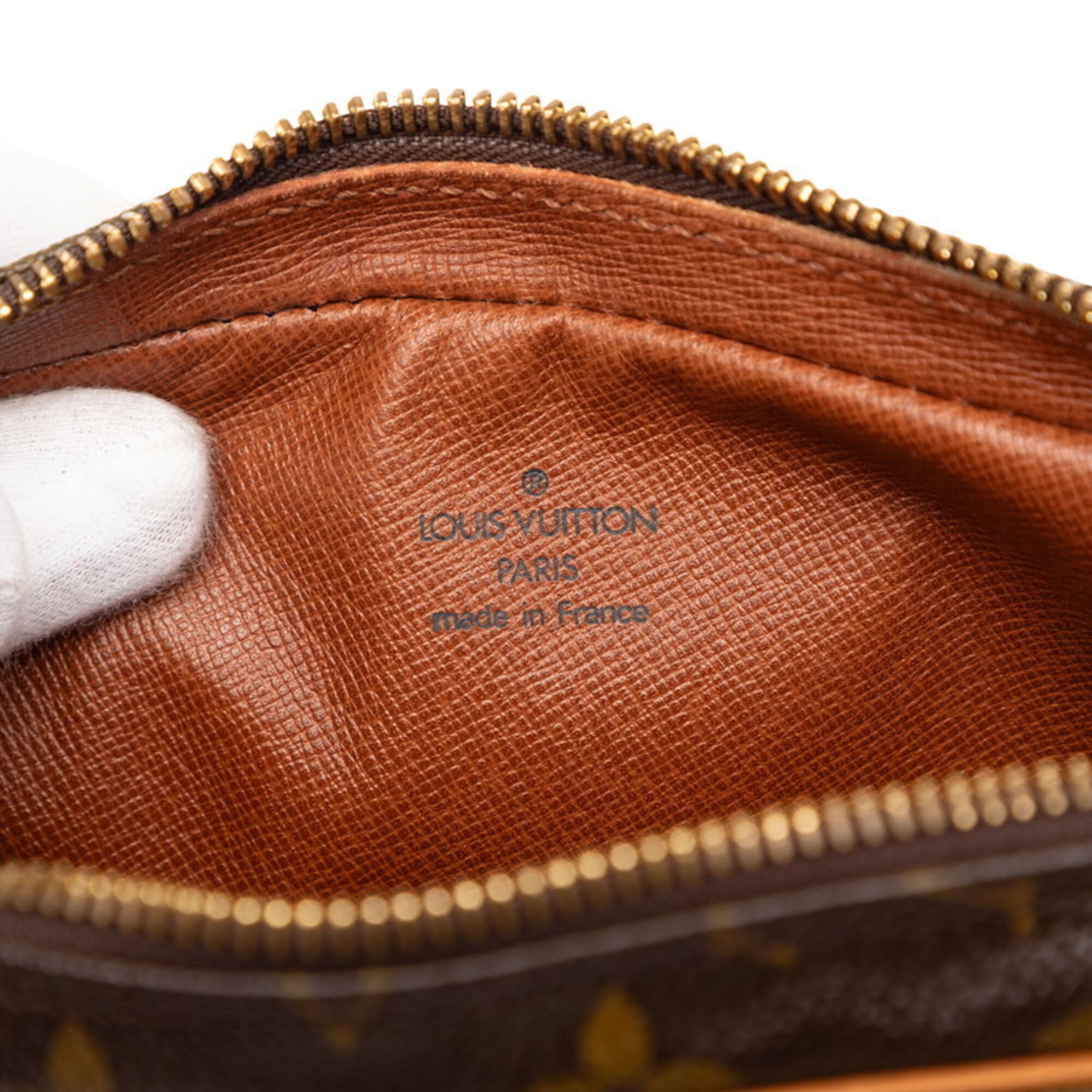 Louis Vuitton Brown Pvc Leather Clutch Bag (Pre-Owned)