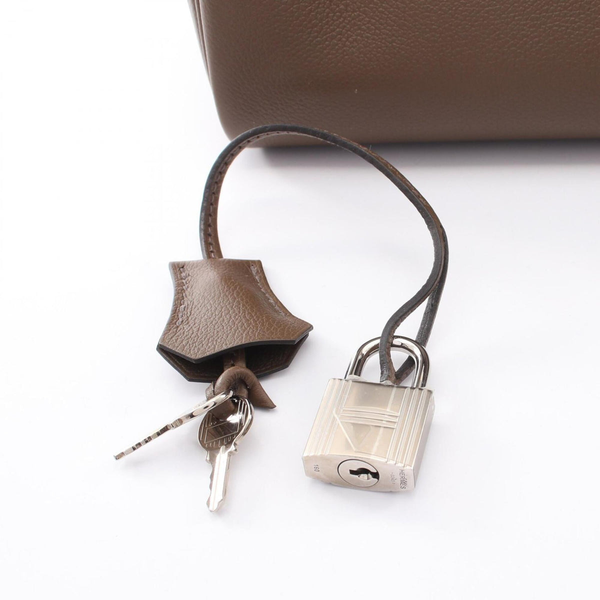 Hermes Brown Evercalf Leather Shoulder Bag (Pre-Owned)