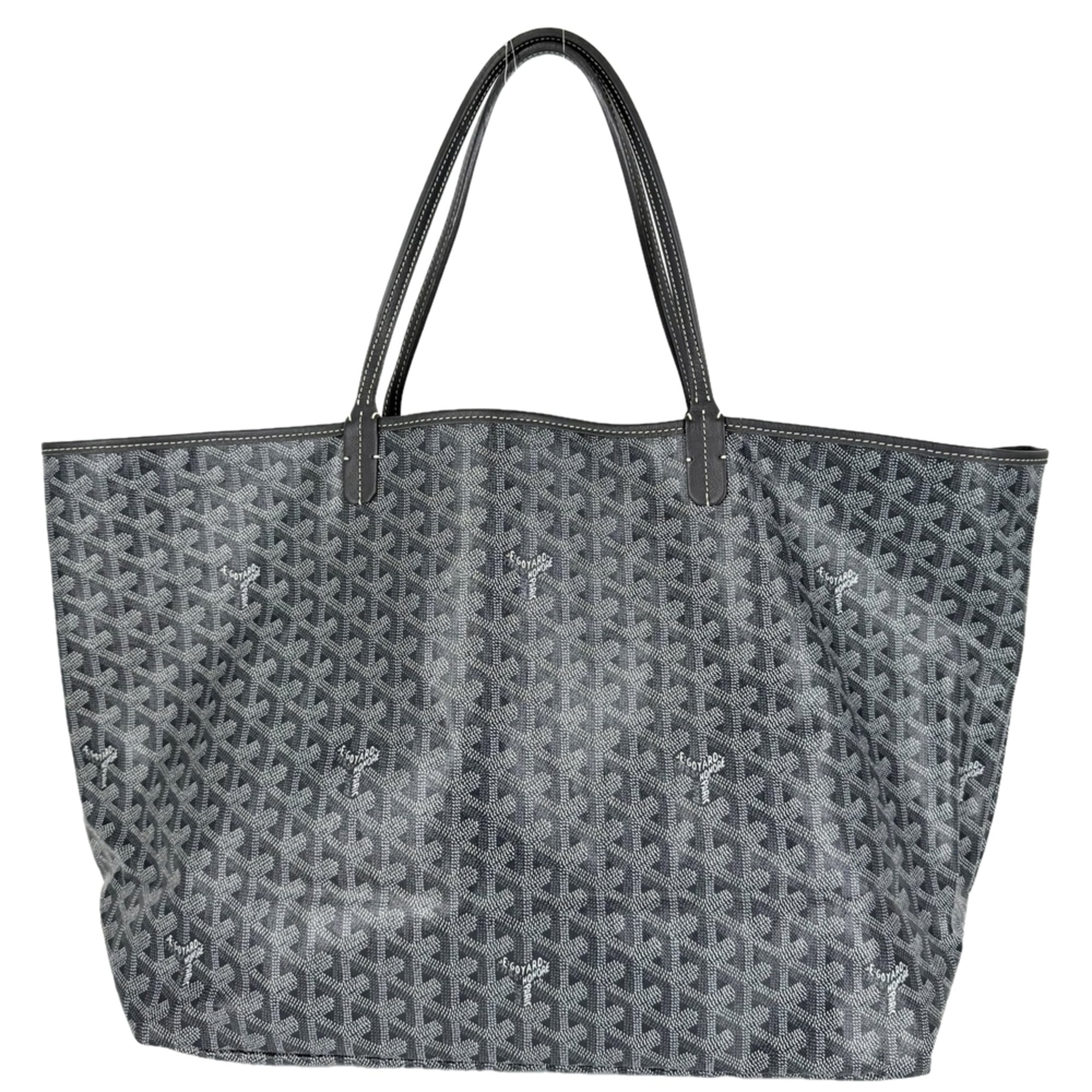 Goyard Gray White Coated Canvas Handbag Pouch Tote Bag (Pre-Owned)