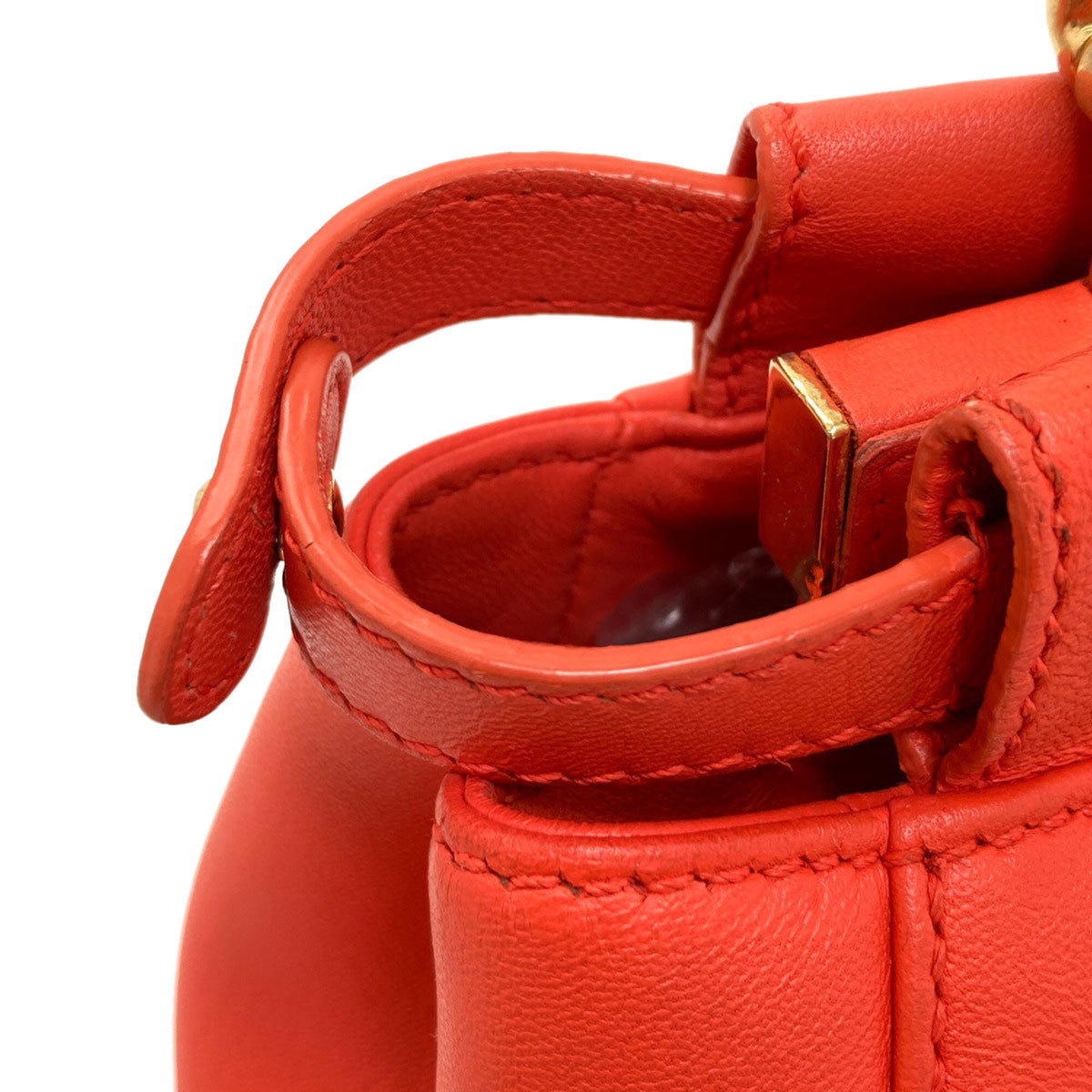 Fendi Orange Leather Handbag (Pre-Owned)