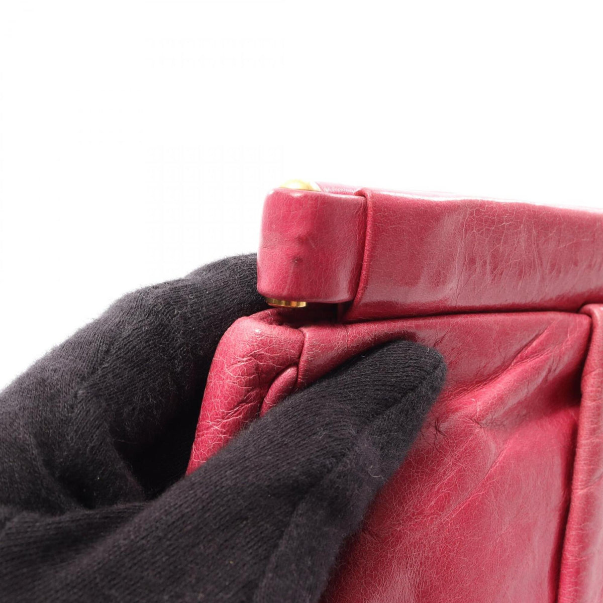 Miu Miu Pink Leather Clutch Bag Handbag (Pre-Owned)