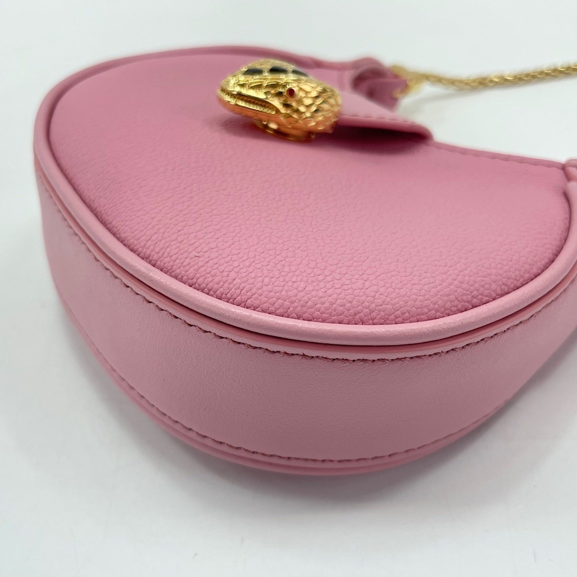 Bvlgari Pink Leather Shoulder Bag (Pre-Owned)