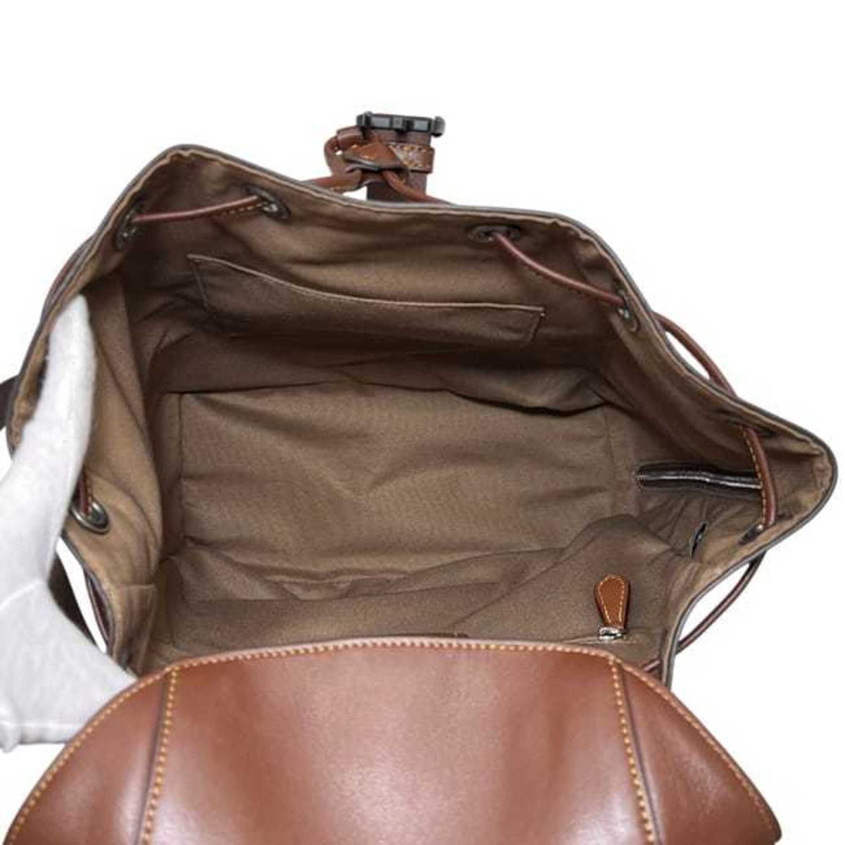 Coach Beige Brown Pvc Leather Backpack (Pre-Owned)