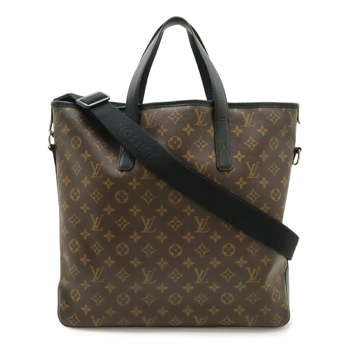 Louis Vuitton Monogram Black Brown Monogram Shoulder Bag Tote Bag (Pre-Owned)