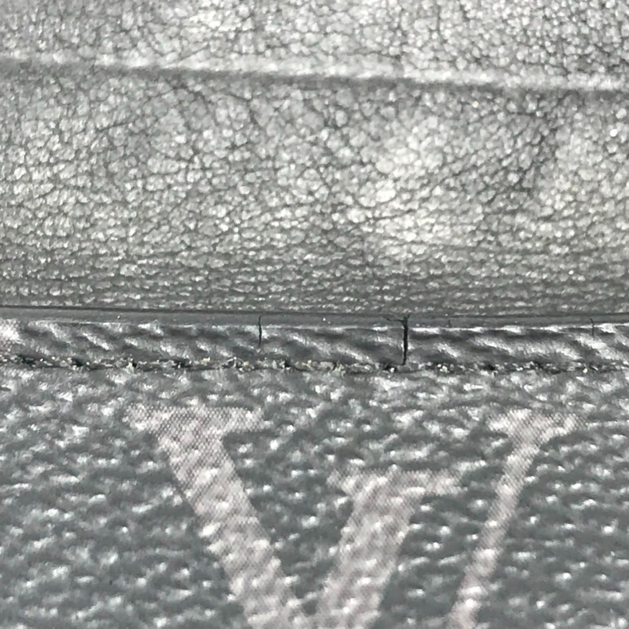 Louis Vuitton Black Gray Monogram Eclipse Canvas Wallet (Tri-Fold) (Pre-Owned)