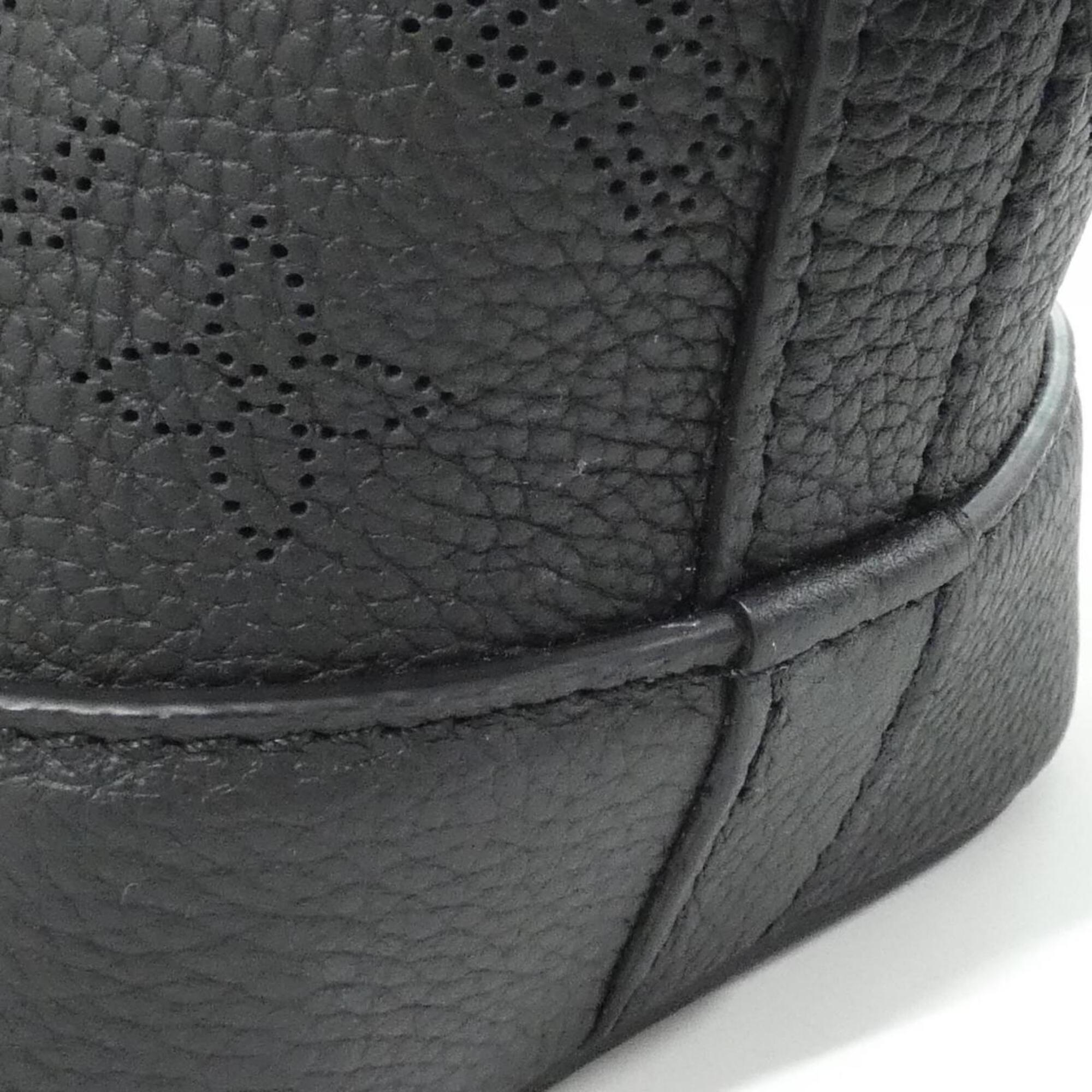Louis Vuitton Mahina Black Leather Shoulder Bag (Pre-Owned)
