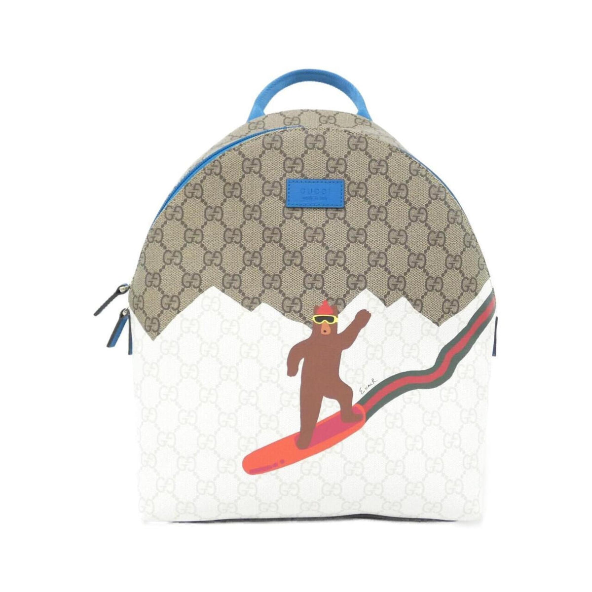 Gucci Beige Multi-Color Gg Supreme Backpack (Pre-Owned)