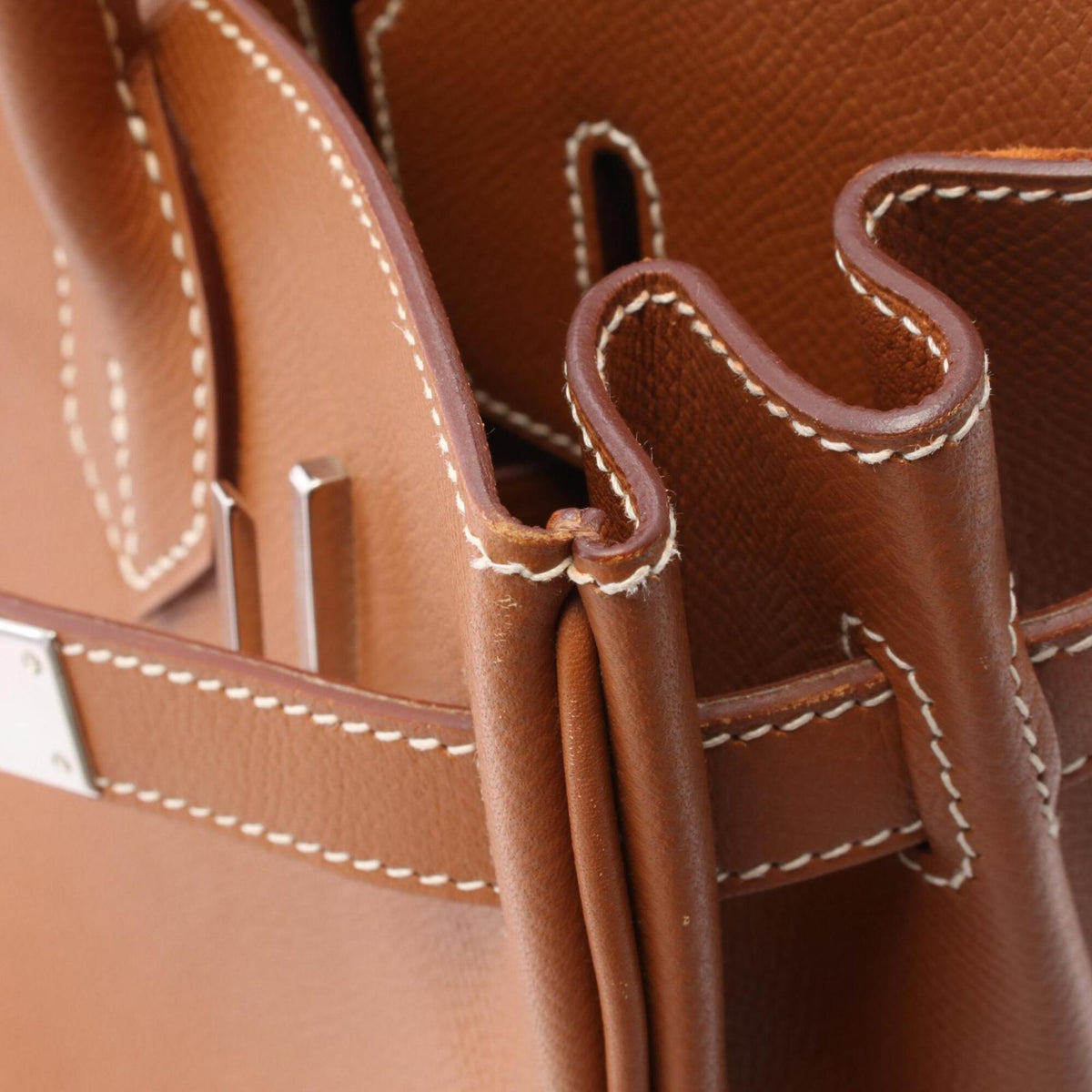 Hermes Brown Epsom Leather Handbag (Pre-Owned)