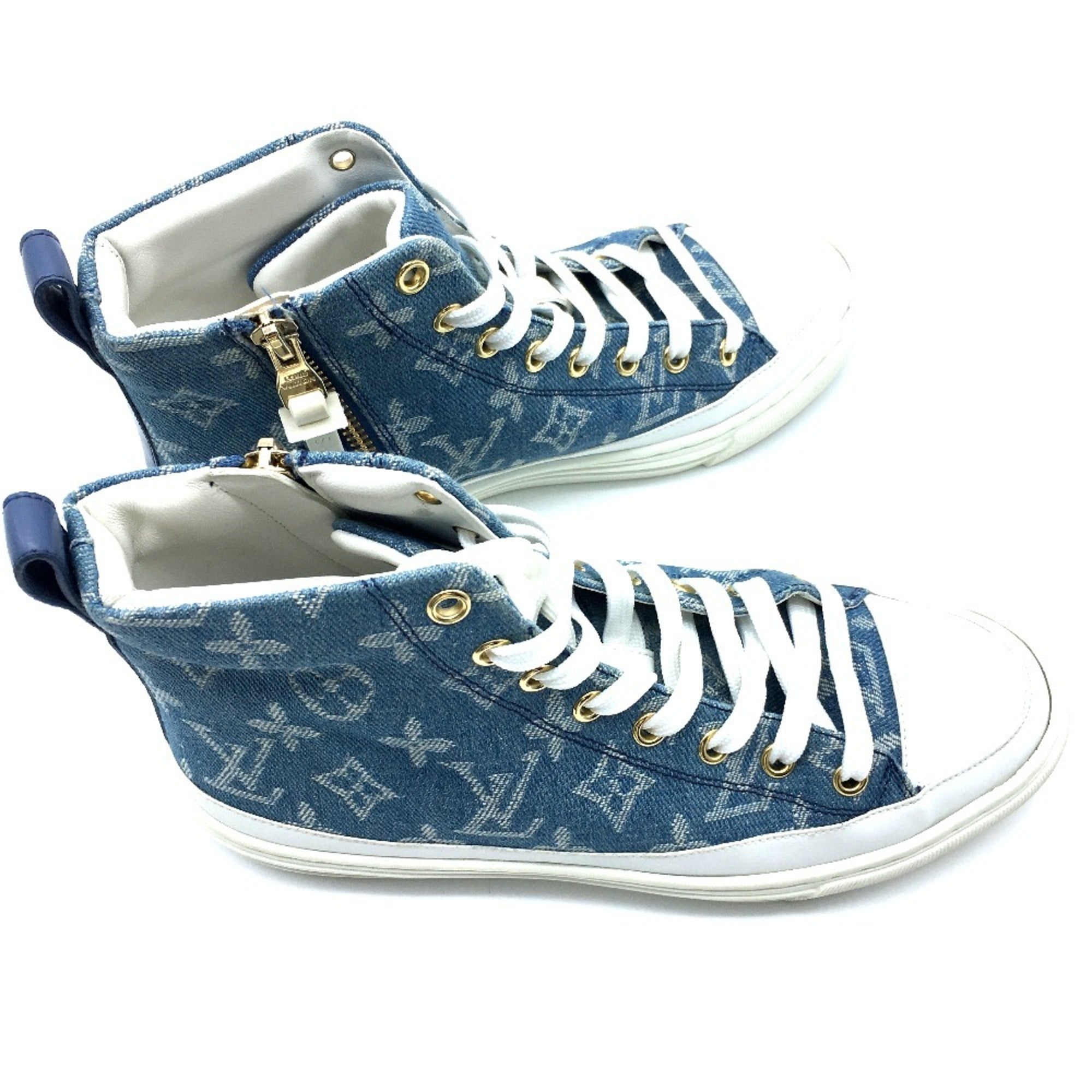 Louis Vuitton Blue White Sneakers (Pre-Owned)