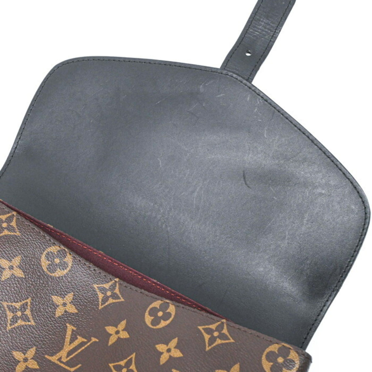 Louis Vuitton Black Brown Monogram Monogram Leather Backpack (Pre-Owned)