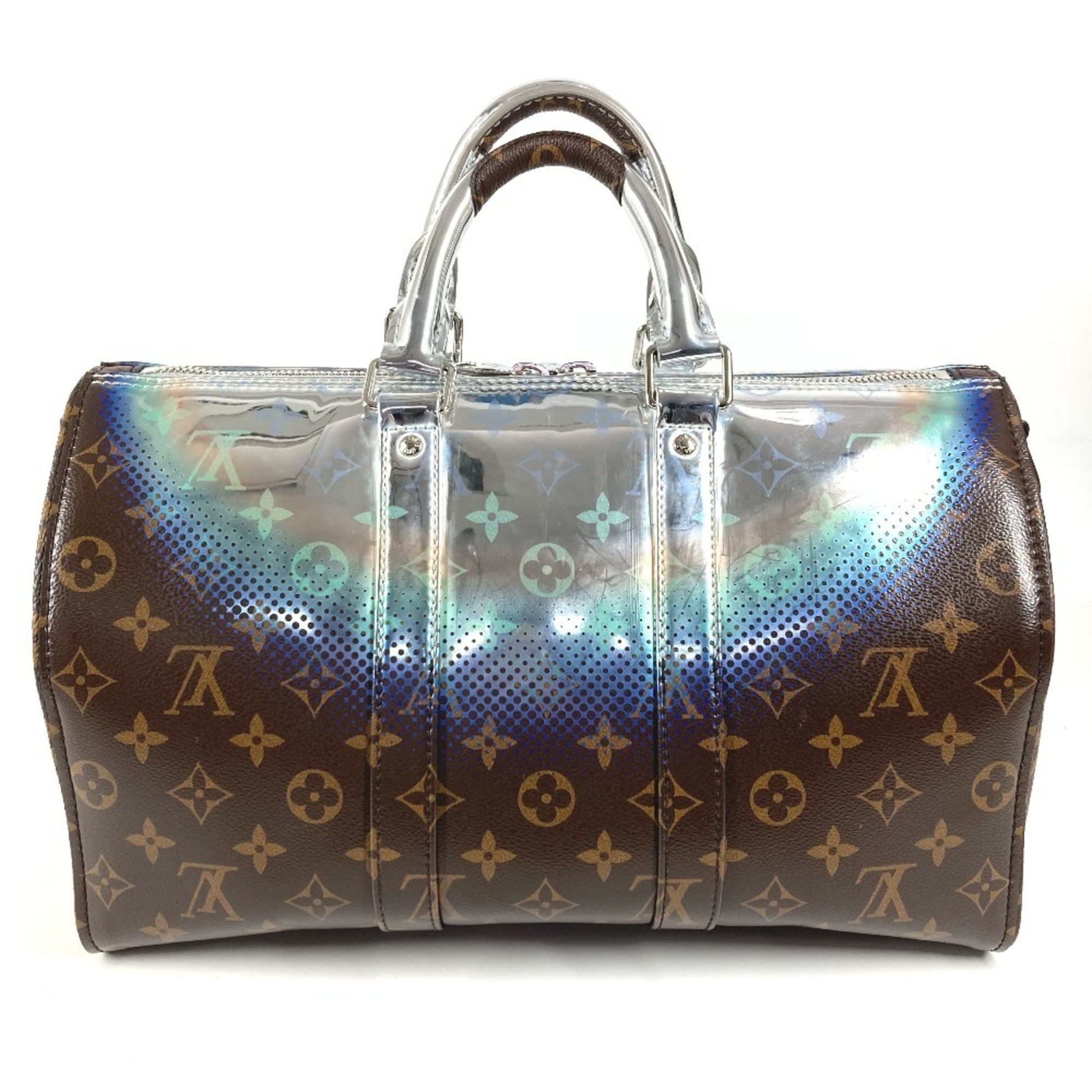 Louis Vuitton Brown Metallic Monogram Monogram Boston Bag Handbag Shoulder Bag (Pre-Owned)