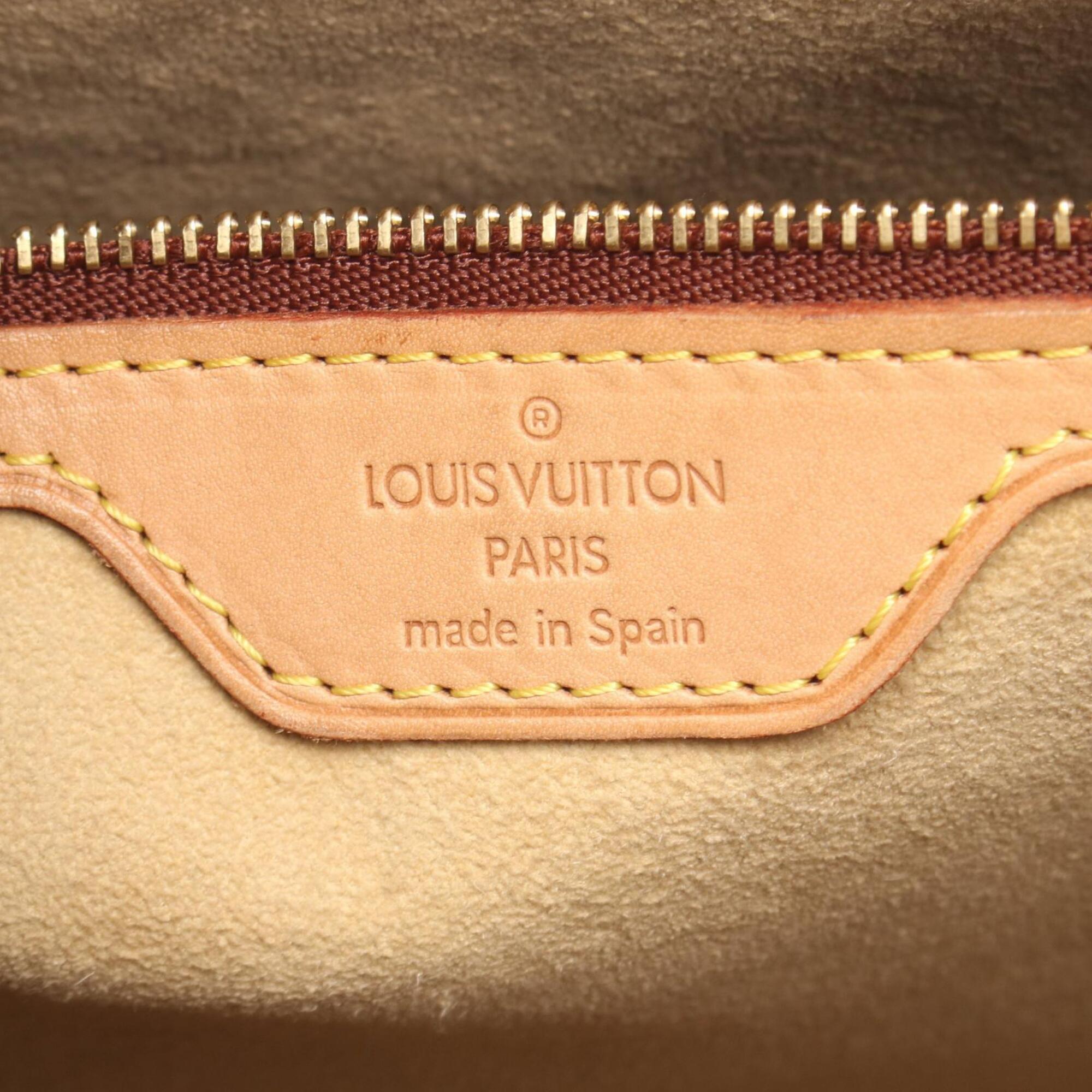 Louis Vuitton Brown Monogram Leather Coated Canvas Handbag Shoulder Bag (Pre-Owned)