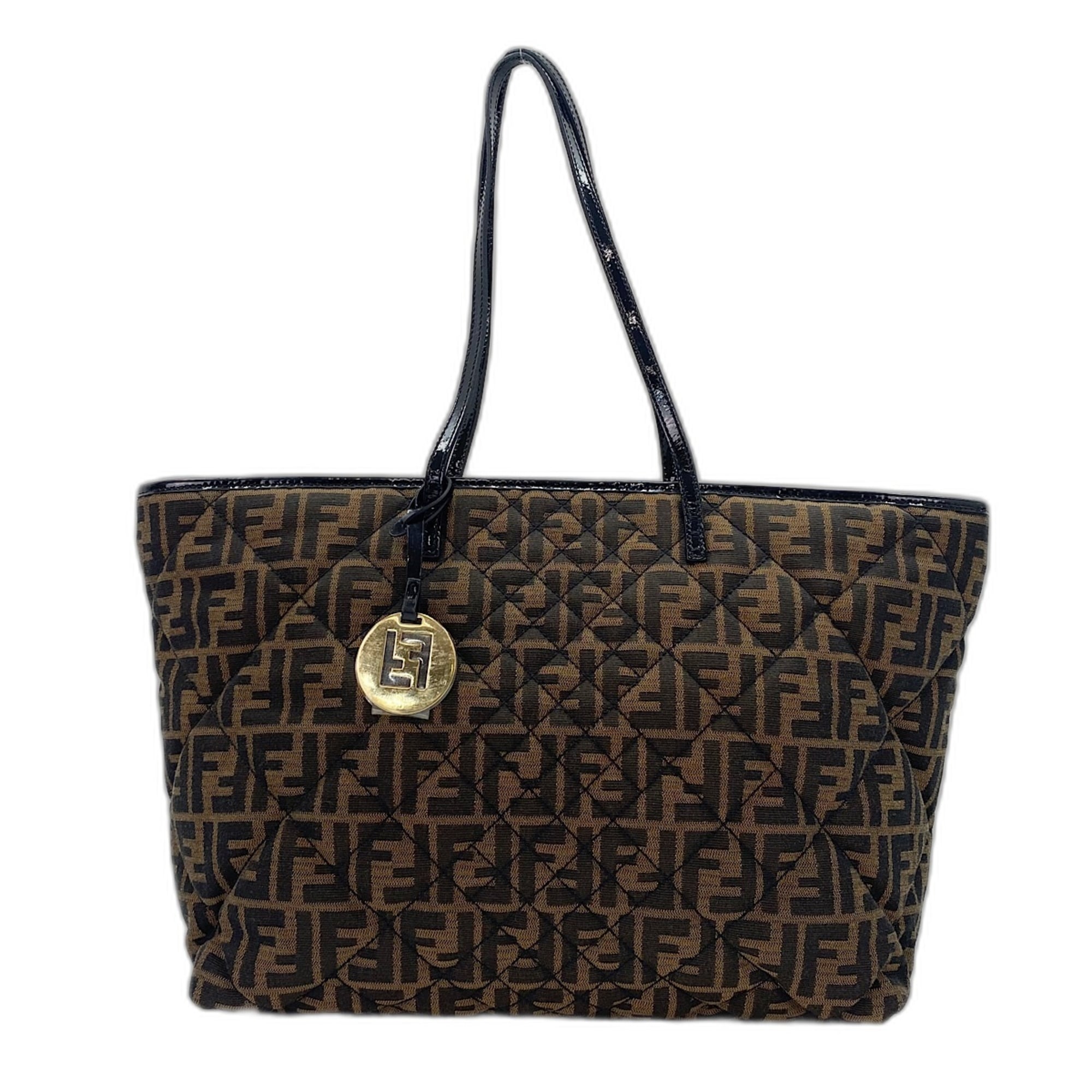 Fendi Zucca Brown Zucca Tote Bag (Pre-Owned)
