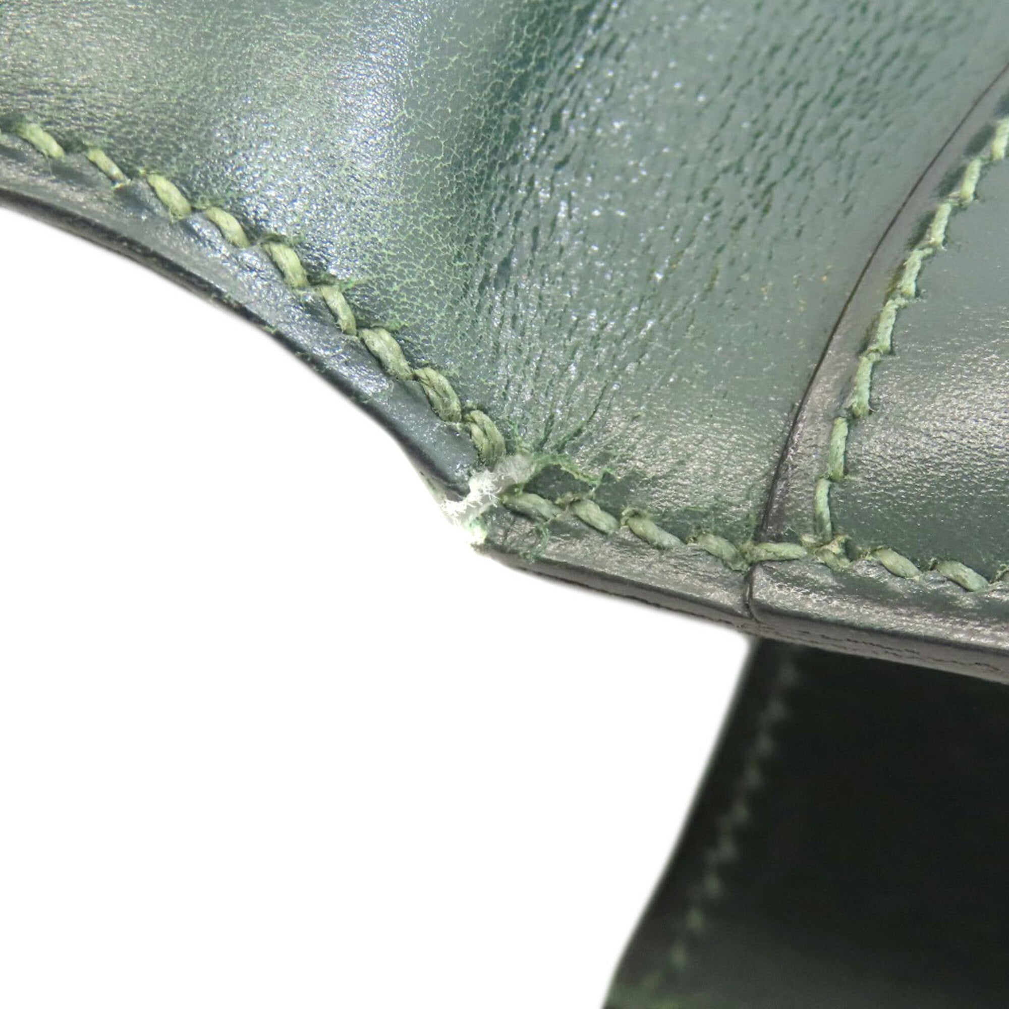 Hermes Green Box Calf Leather Shoulder Bag (Pre-Owned)