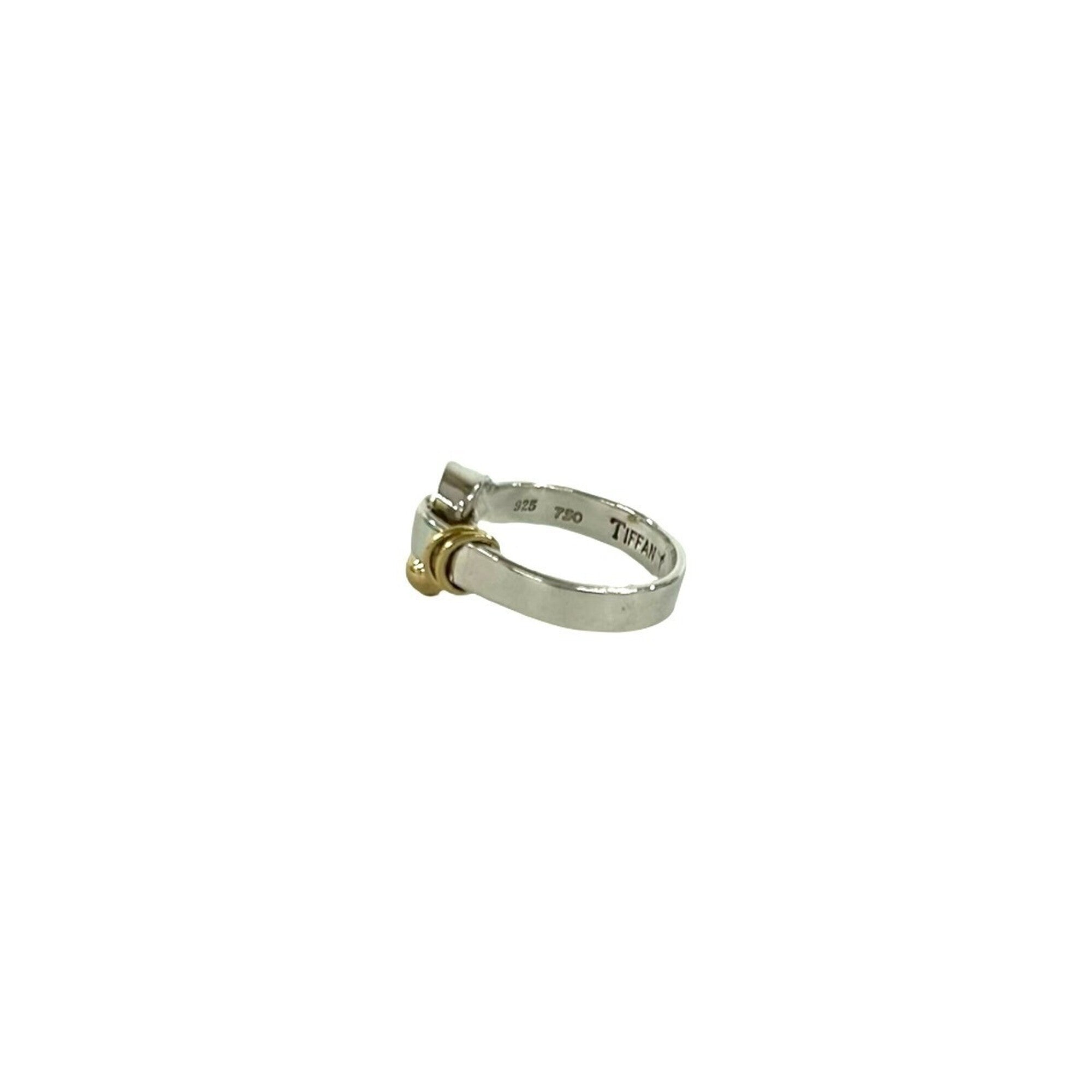 Tiffany Gold Silver Yellow Gold (18K) Silver 925 Band Ring (Pre-Owned)