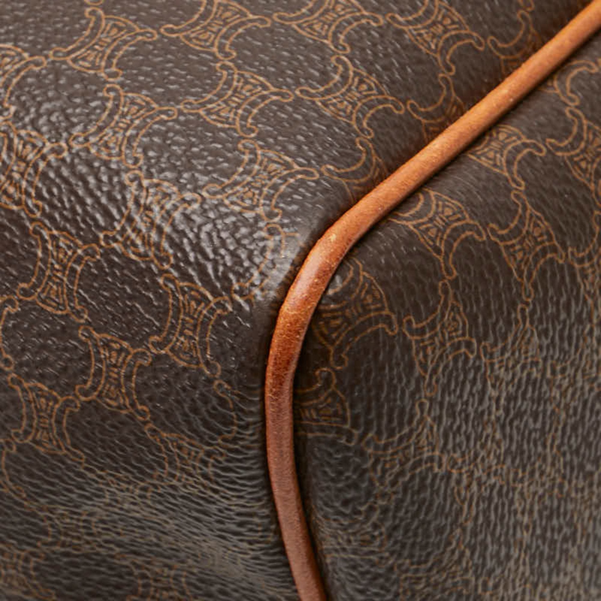 Celine Brown Pvc Leather Handbag (Pre-Owned)