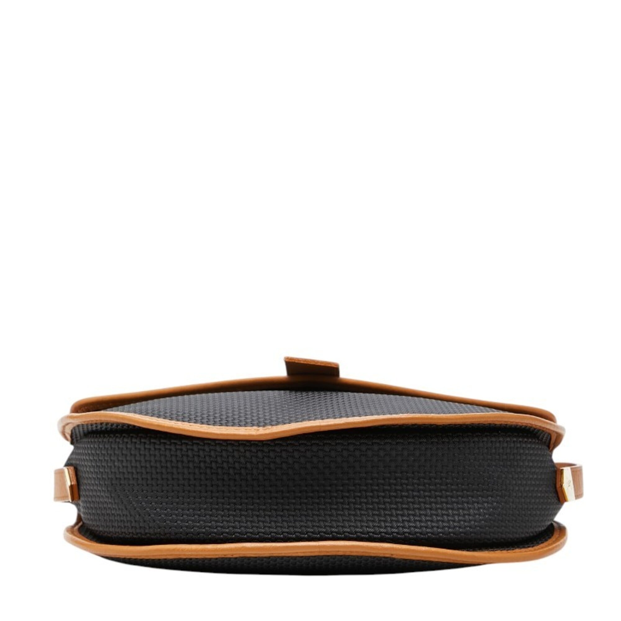 Saint Laurent Black Brown Pvc Shoulder Bag (Pre-Owned)