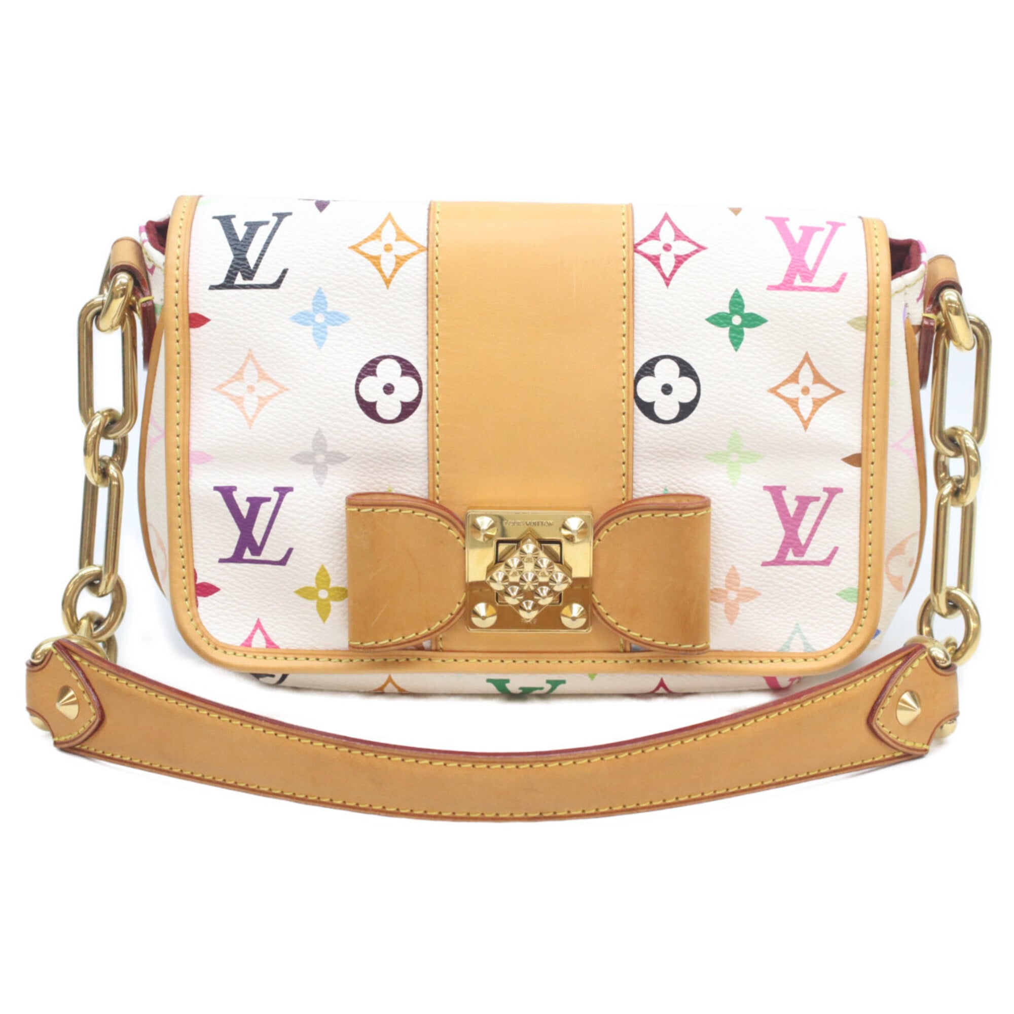 Louis Vuitton Monogram Multicolore Blanc White Monogram Multicolore Shoulder Bag (Pre-Owned)