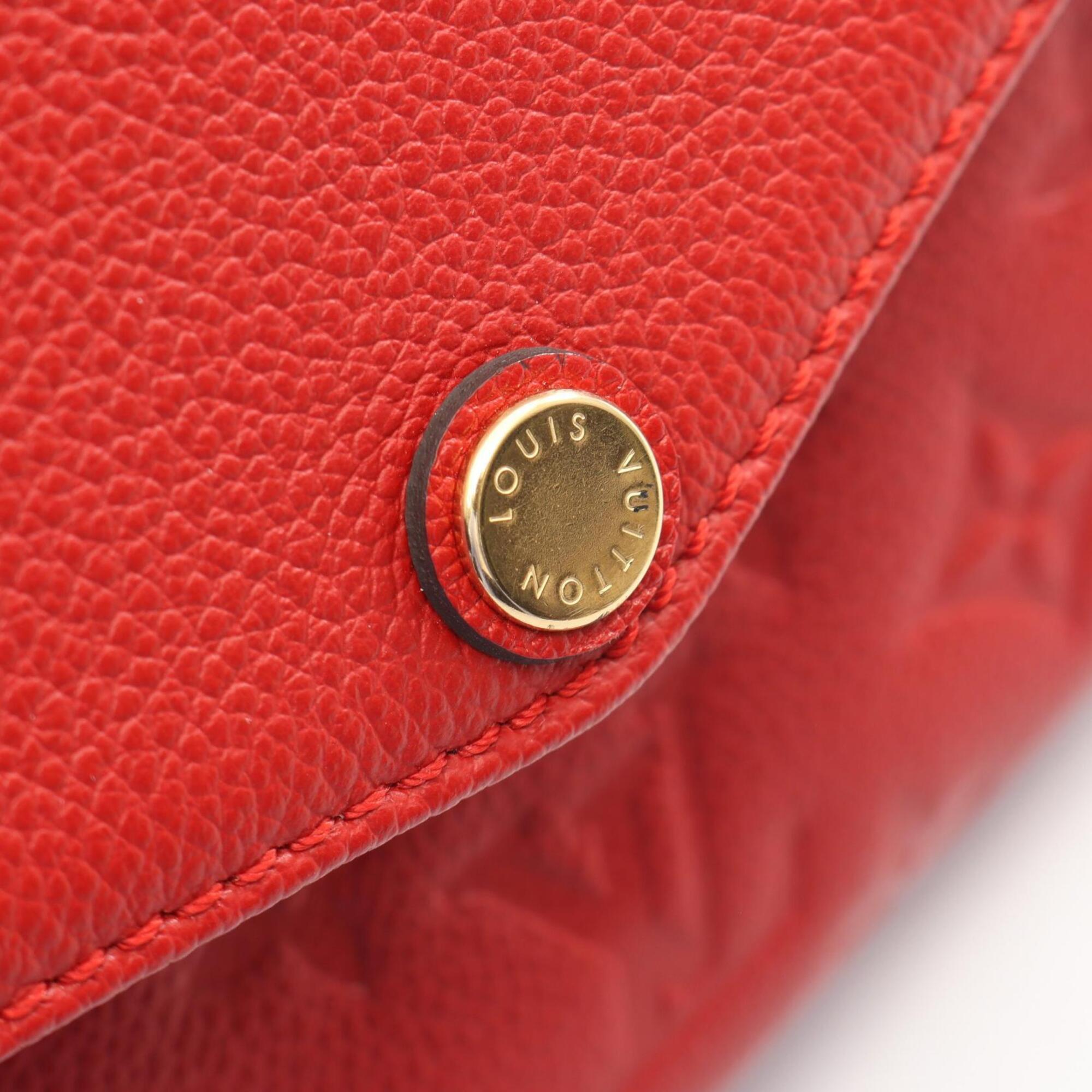 Louis Vuitton Cerise Red Color Monogram Empreinte Handbag Shoulder Bag (Pre-Owned)