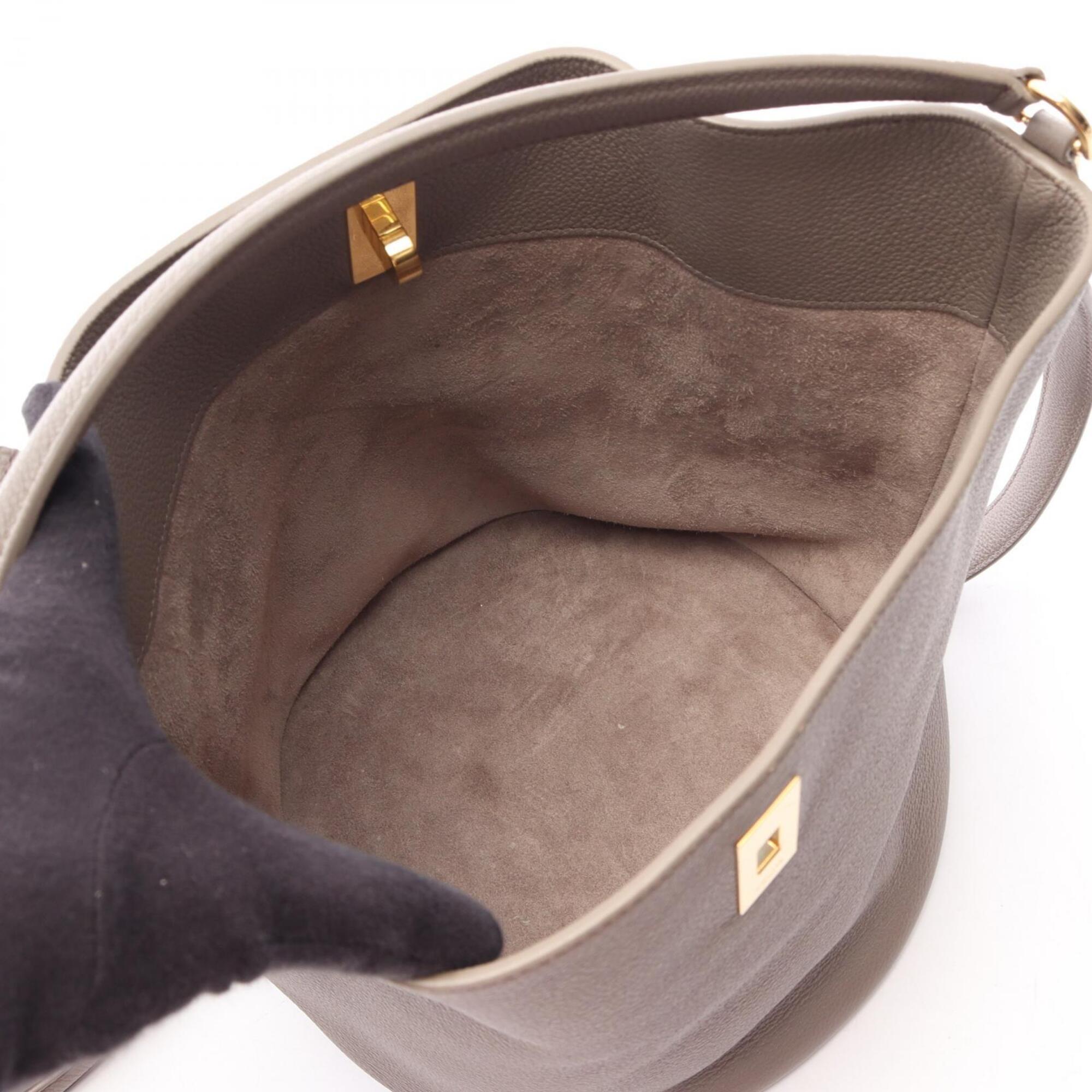 Celine Beige Leather Handbag Pouch (Pre-Owned)
