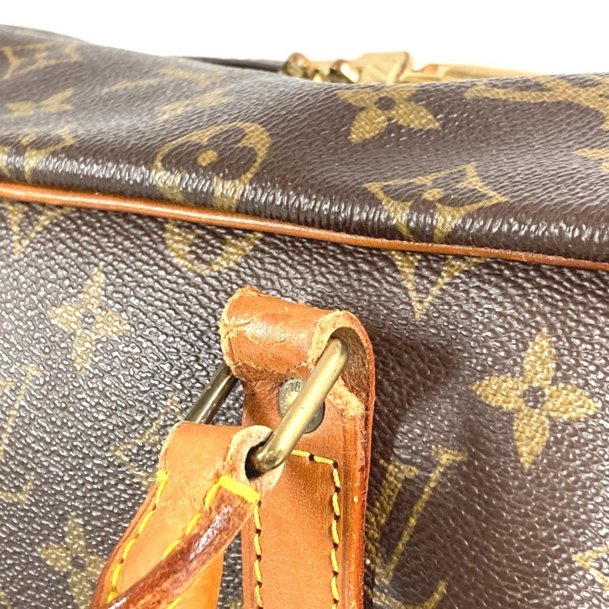 Louis Vuitton Brown Galle Monogram Monogram Boston Bag Shoulder Bag (Pre-Owned)