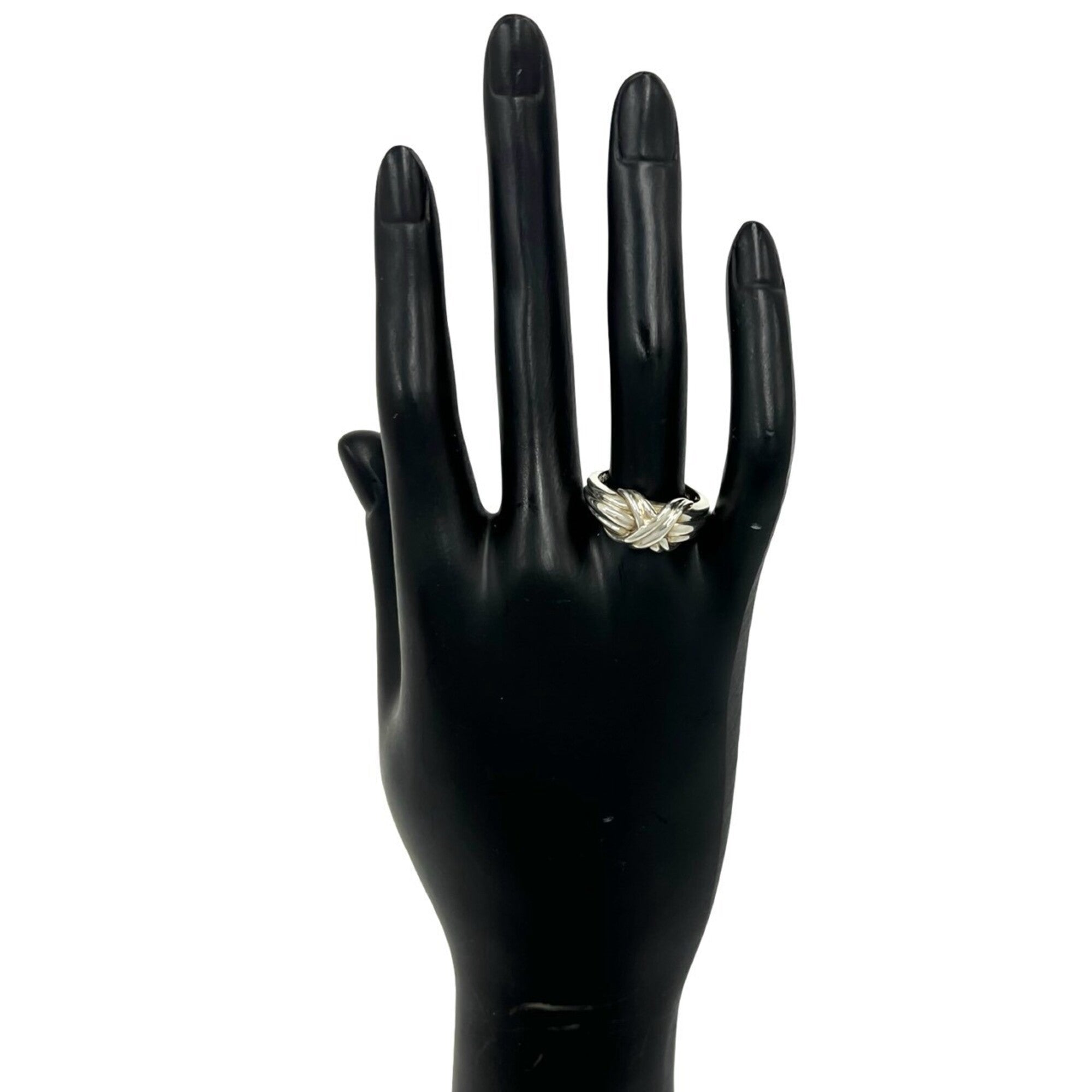 Tiffany Silver Silver 925 Band Ring (Pre-Owned)