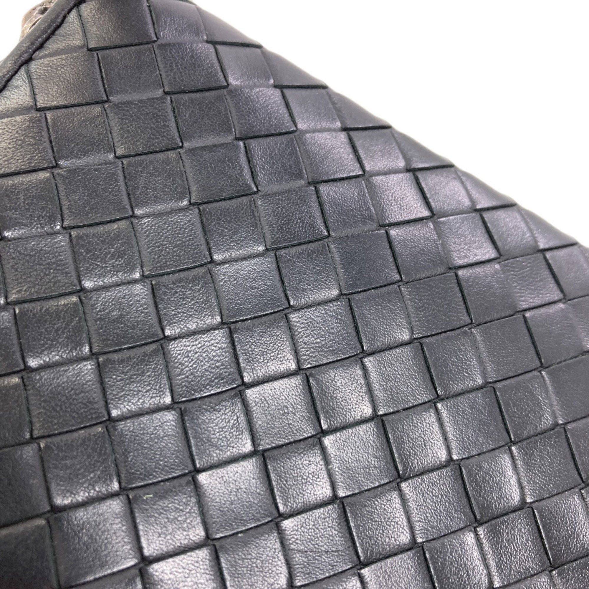 Bottega Veneta Black Leather Long Wallet (Bi-Fold) (Pre-Owned)