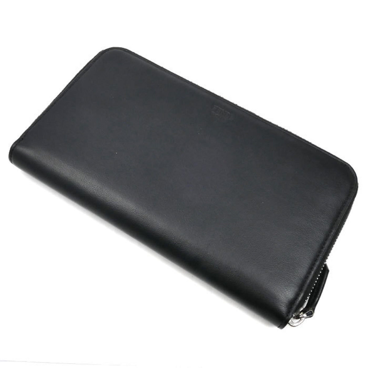 Fendi Black Leather Long Wallet (Bi-Fold) (Pre-Owned)