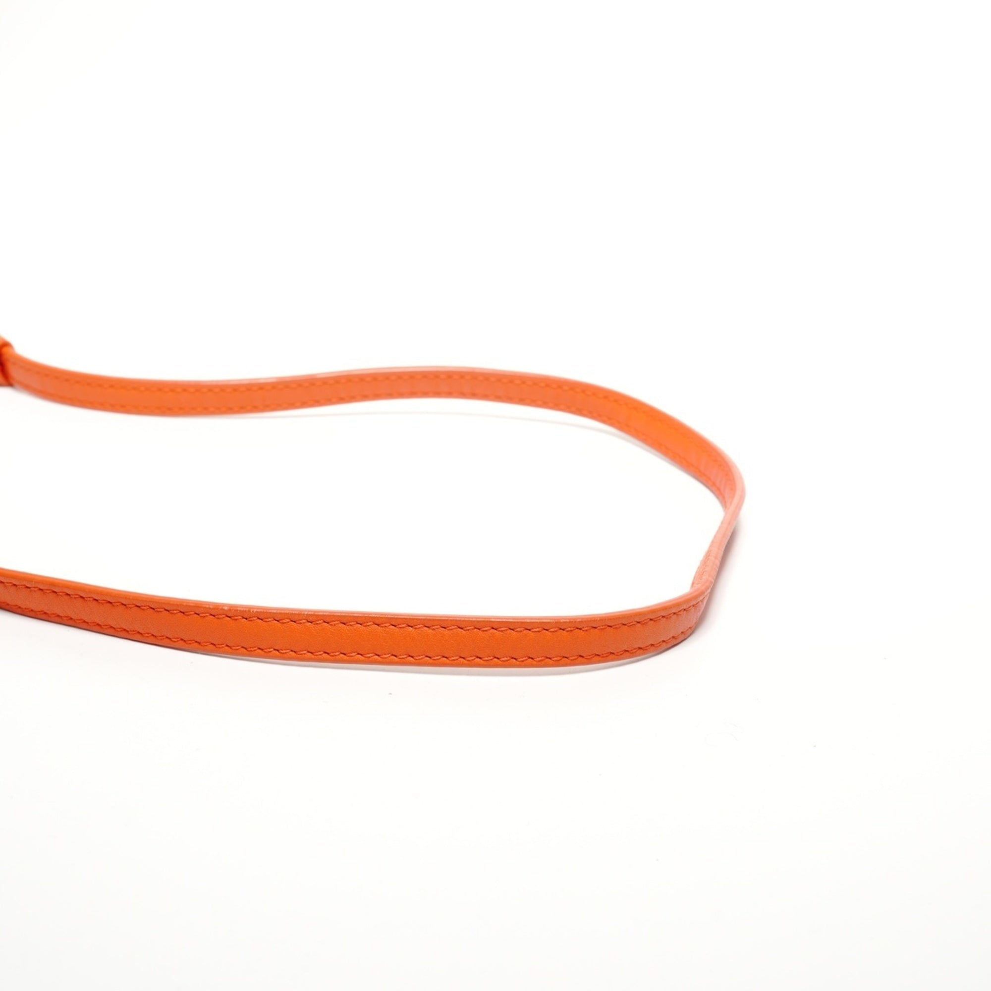 Bottega Veneta Intrecciato Orange Intrecciato Shoulder Bag (Pre-Owned)