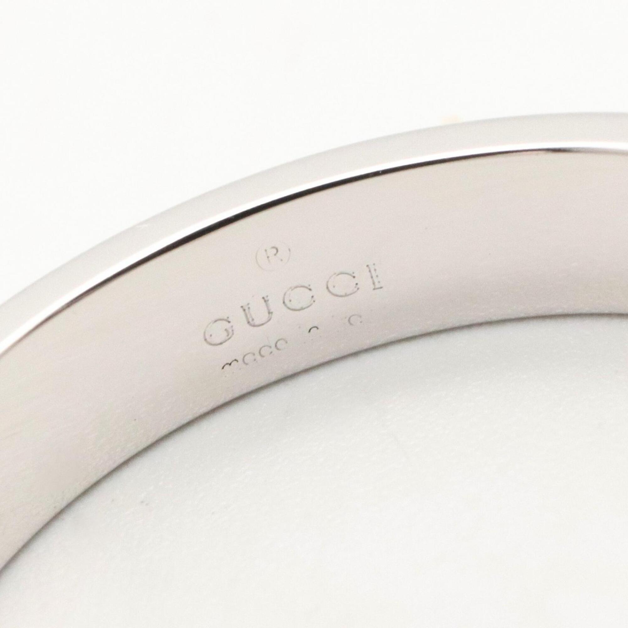 Gucci Silver White Gold (18K) Band Ring (Pre-Owned)