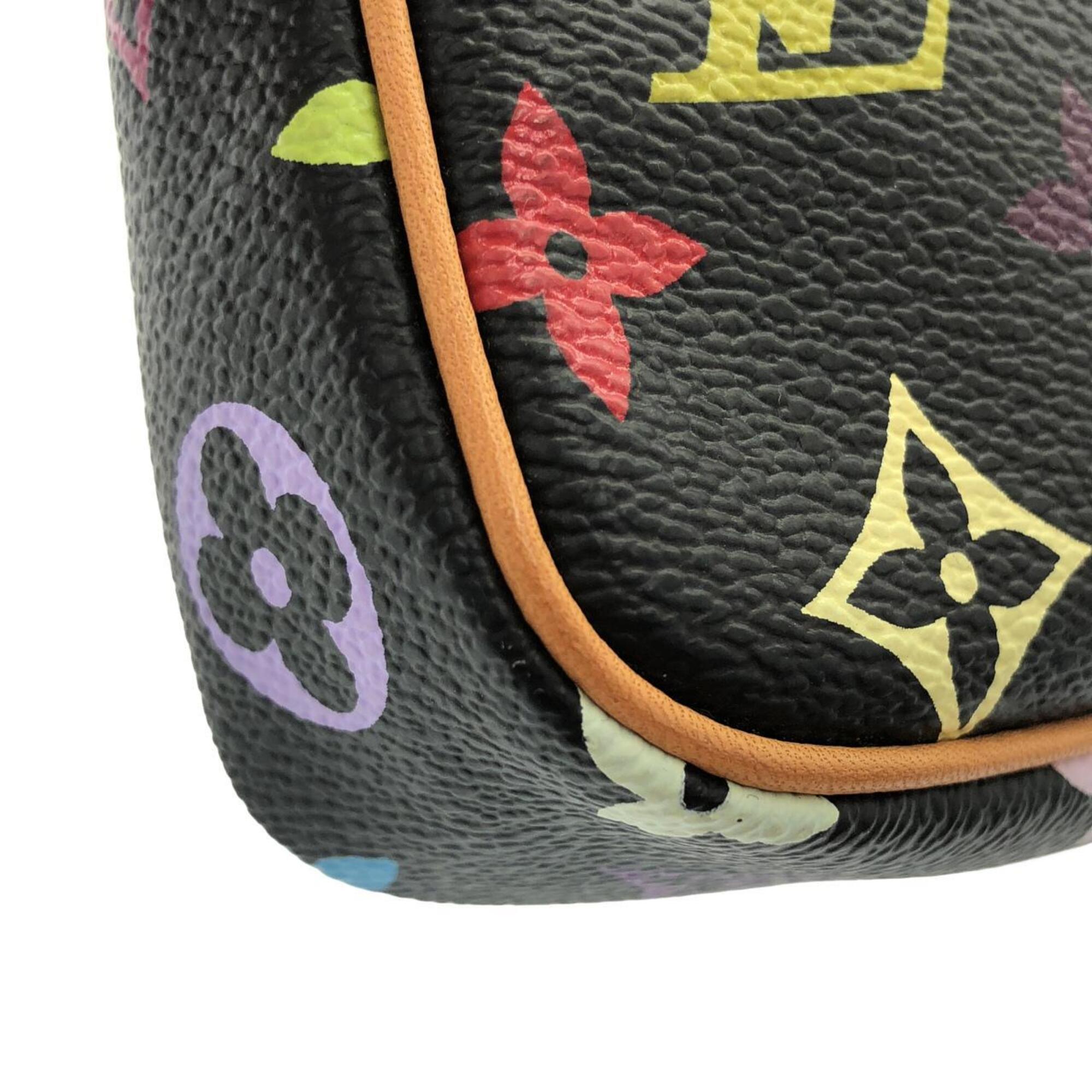 Louis Vuitton Black Multi-Color Coated Canvas Pochette Pouch (Pre-Owned)