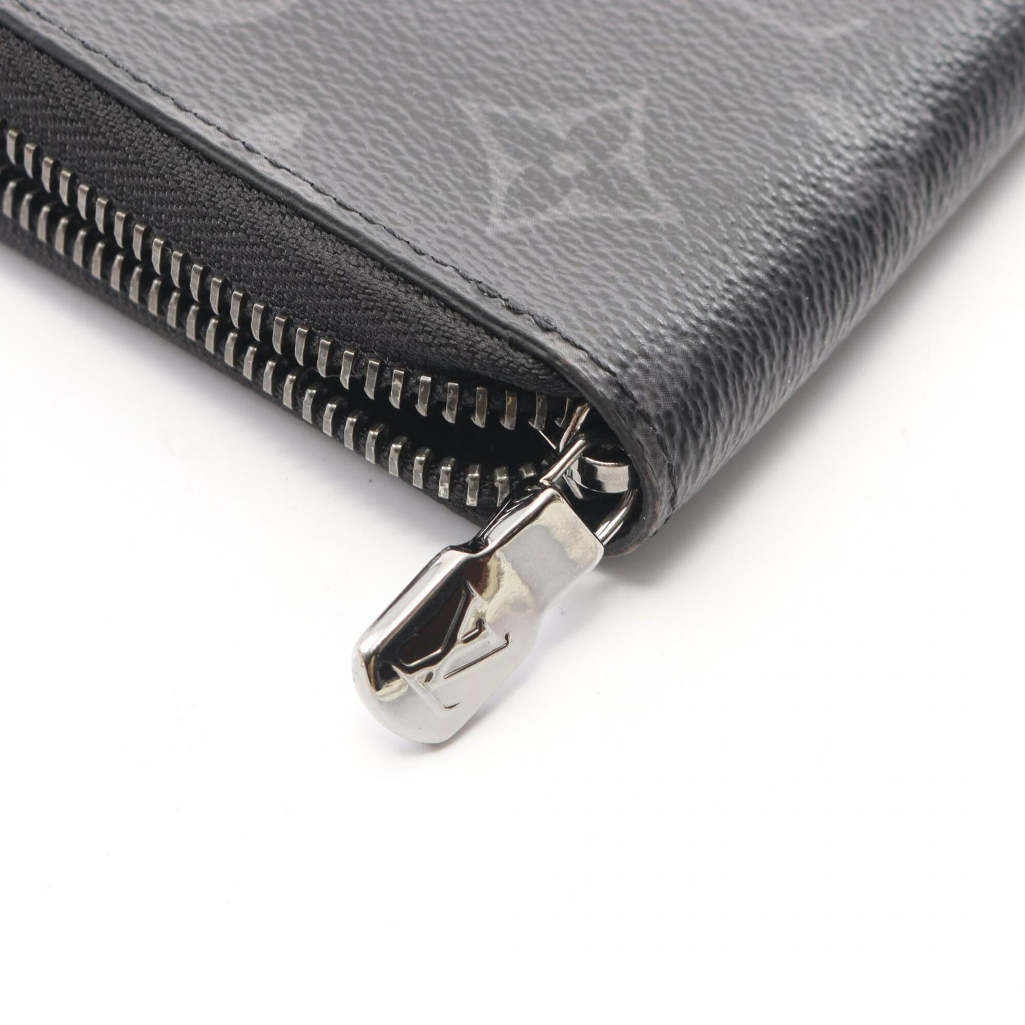 Louis Vuitton Black Leather Pvc Long Wallet (Bi-Fold) (Pre-Owned)
