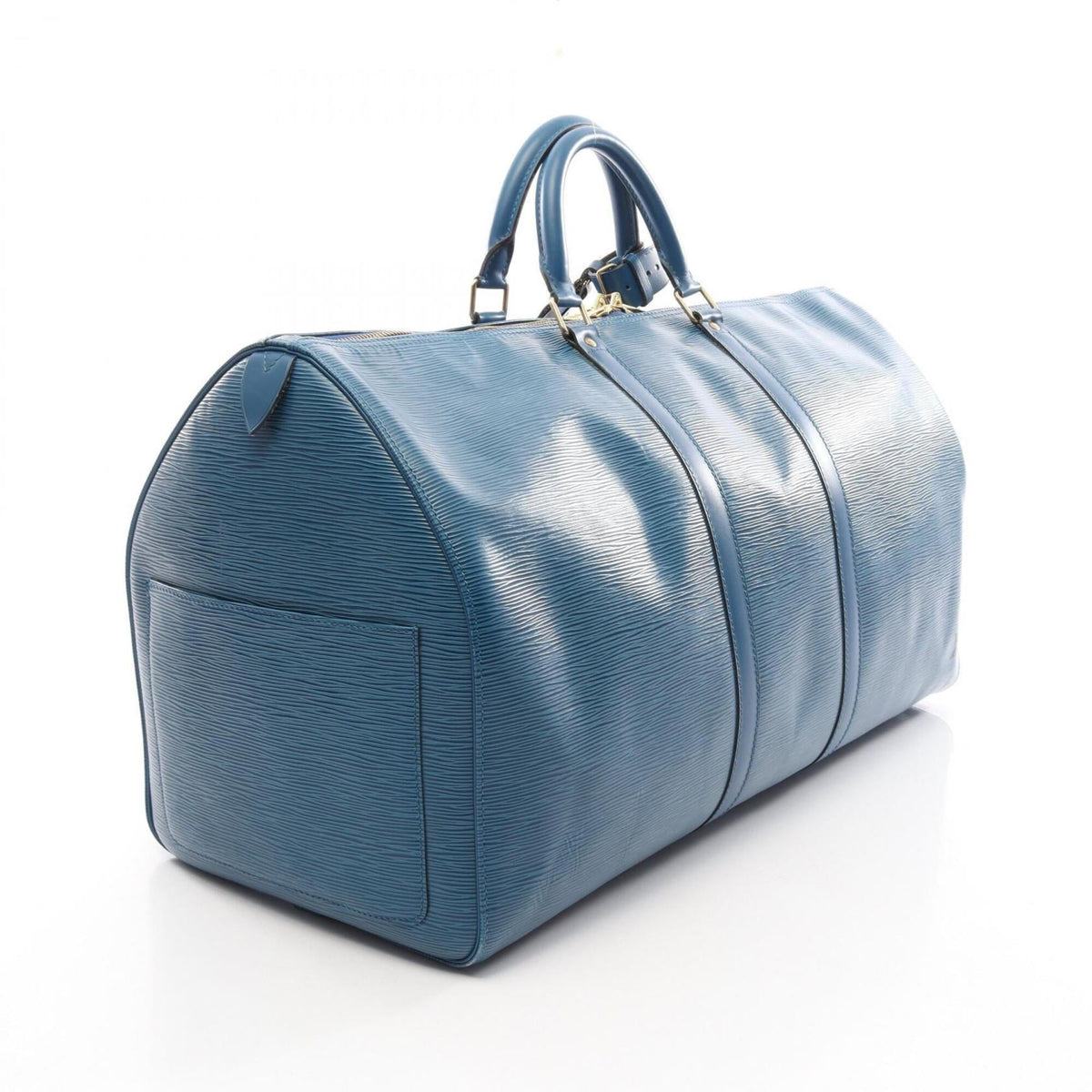 Louis Vuitton Blue Toledo Blue Epi Leather Boston Bag Handbag (Pre-Owned)