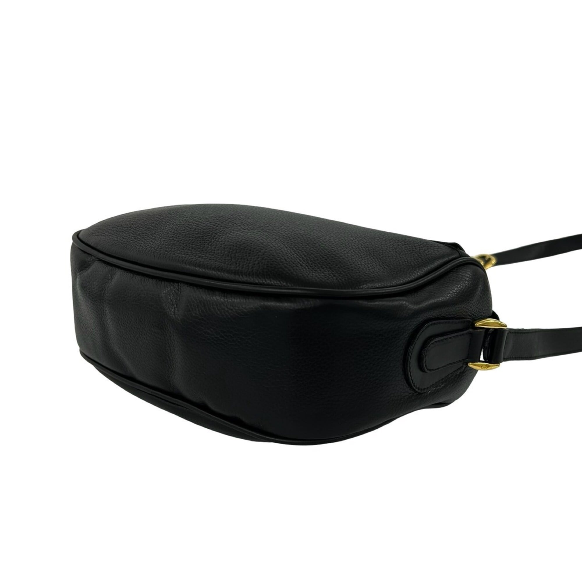 Gucci Black Leather Pochette Shoulder Bag (Pre-Owned)