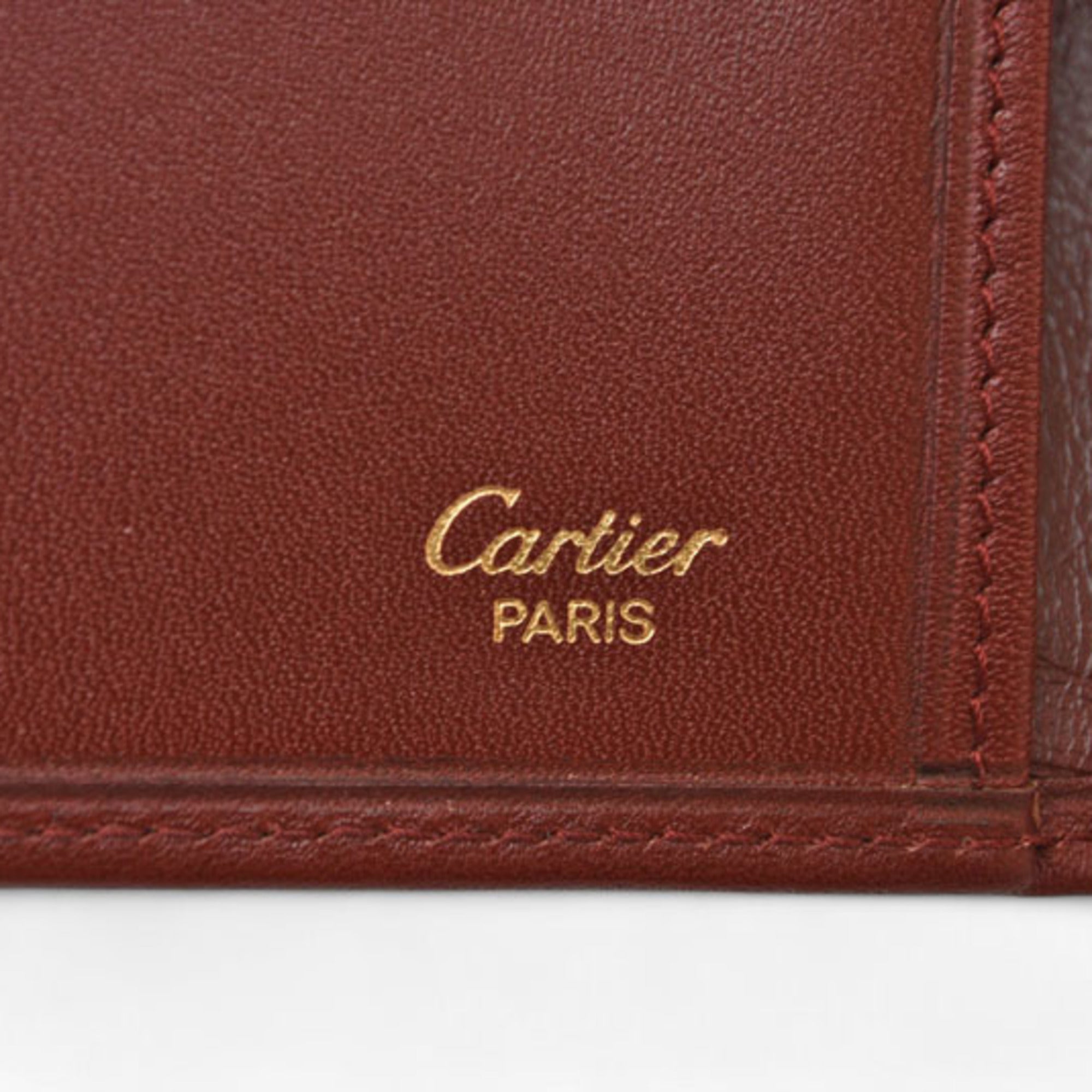 Cartier Must Bordeaux Wallet (Tri-Fold) (Pre-Owned)
