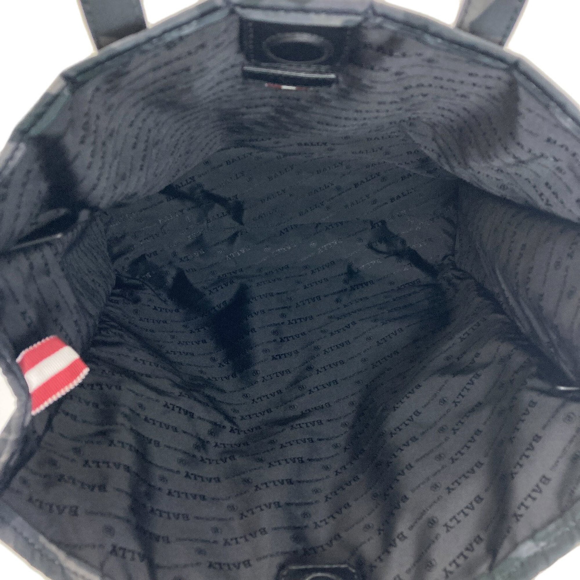 Bally Gray Khaki Nylon Tote Bag (Pre-Owned)