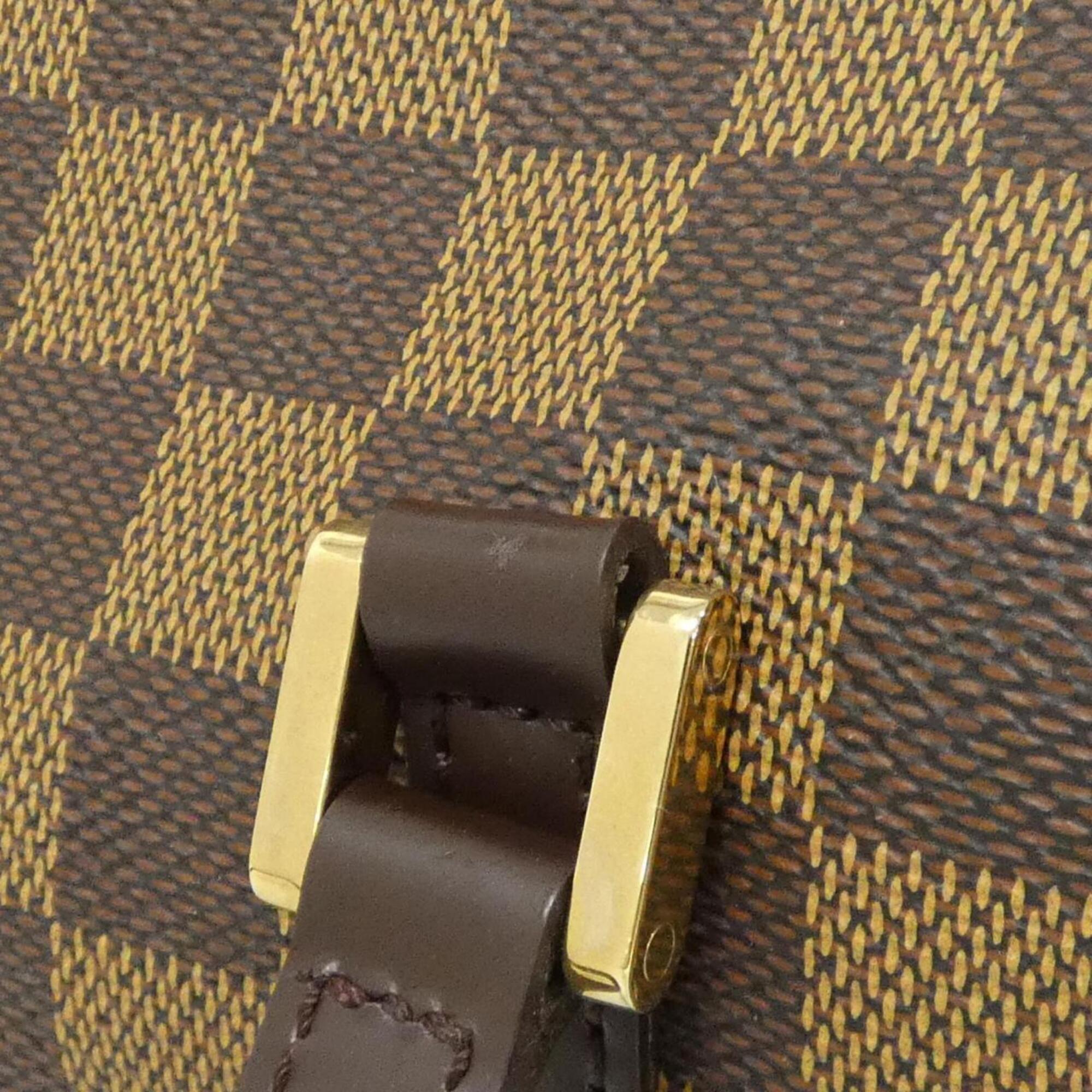 Louis Vuitton Ebene Coated Canvas Handbag Pouch (Pre-Owned)