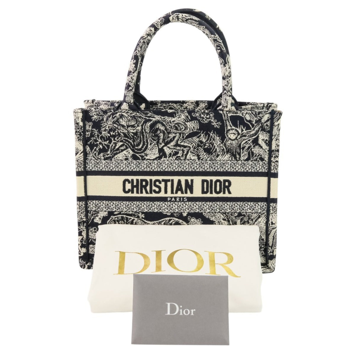 Christian Dior Navy Canvas Handbag (Pre-Owned)