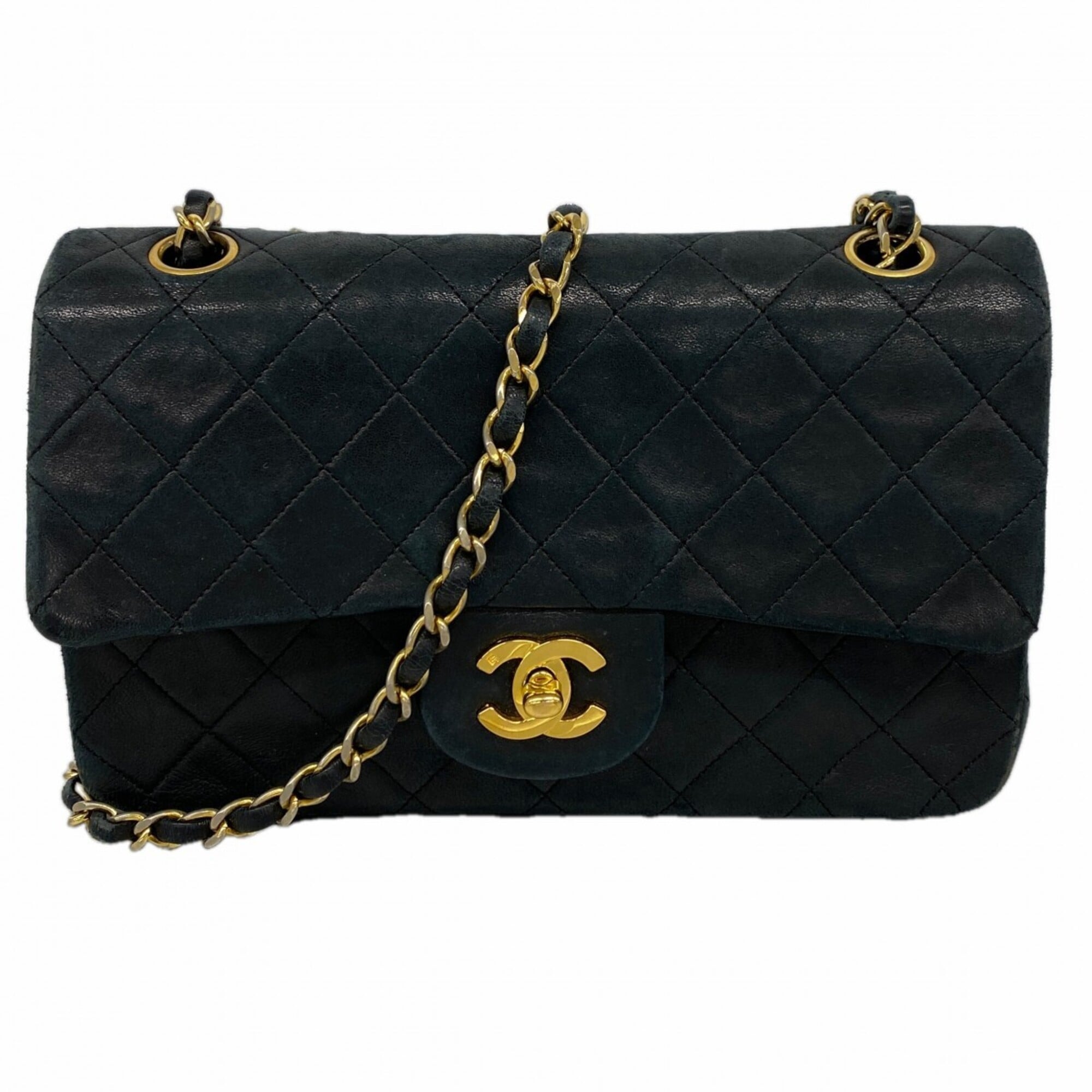 Chanel Black Leather Shoulder Bag (Pre-Owned)