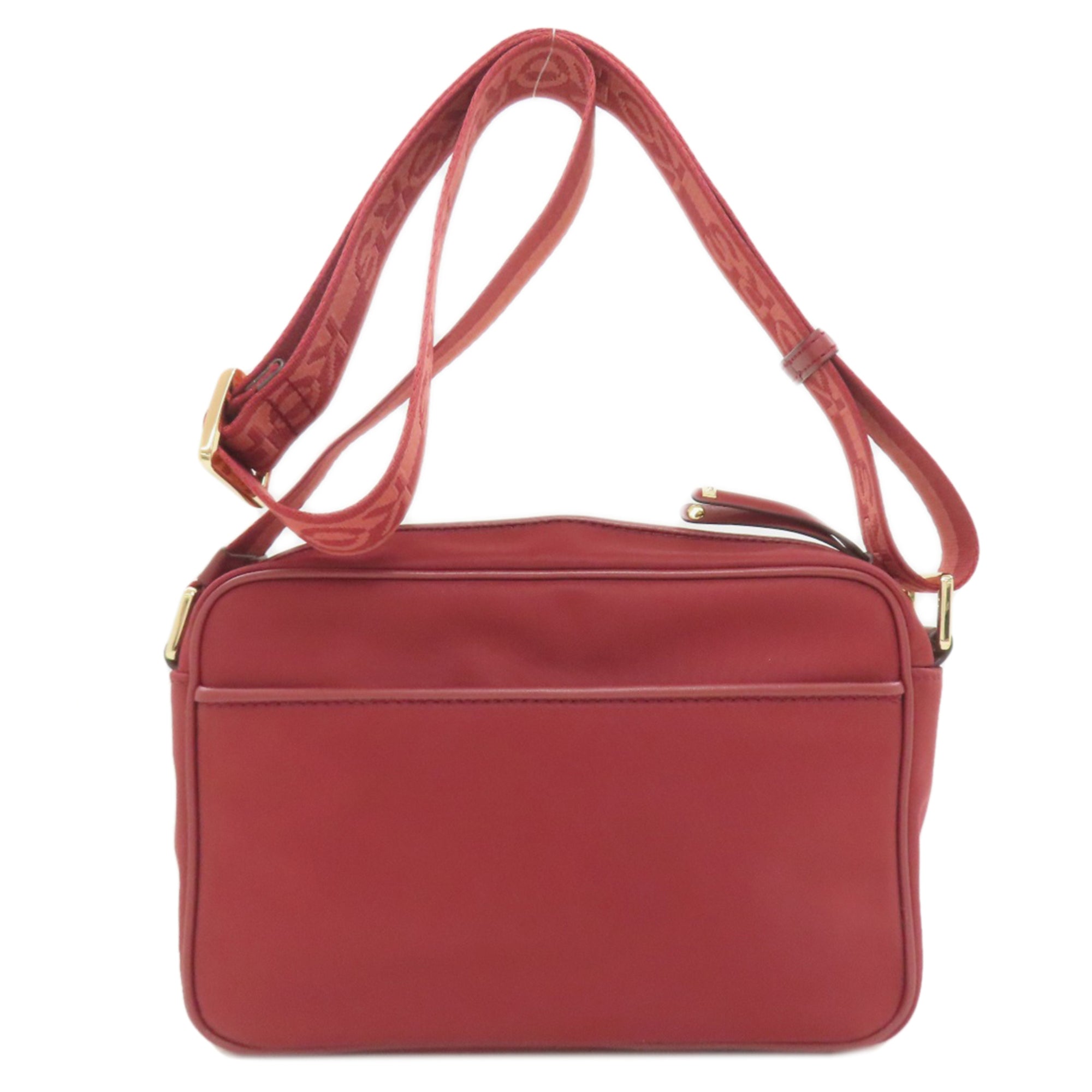 Michael Kors Red Color Nylon Shoulder Bag (Pre-Owned)