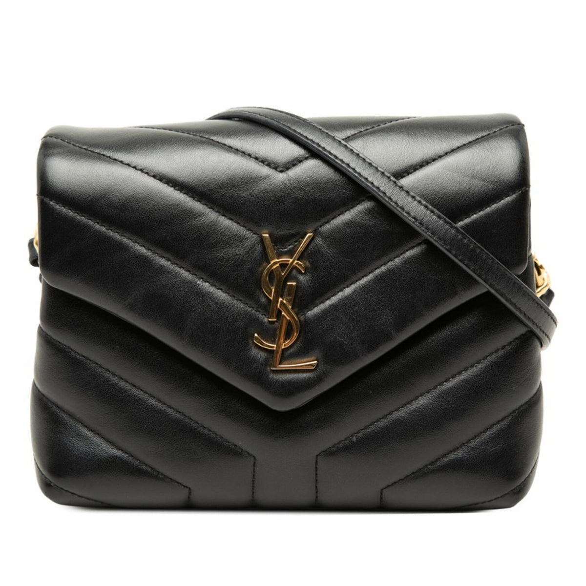 Saint Laurent Black Leather Shoulder Bag (Pre-Owned)